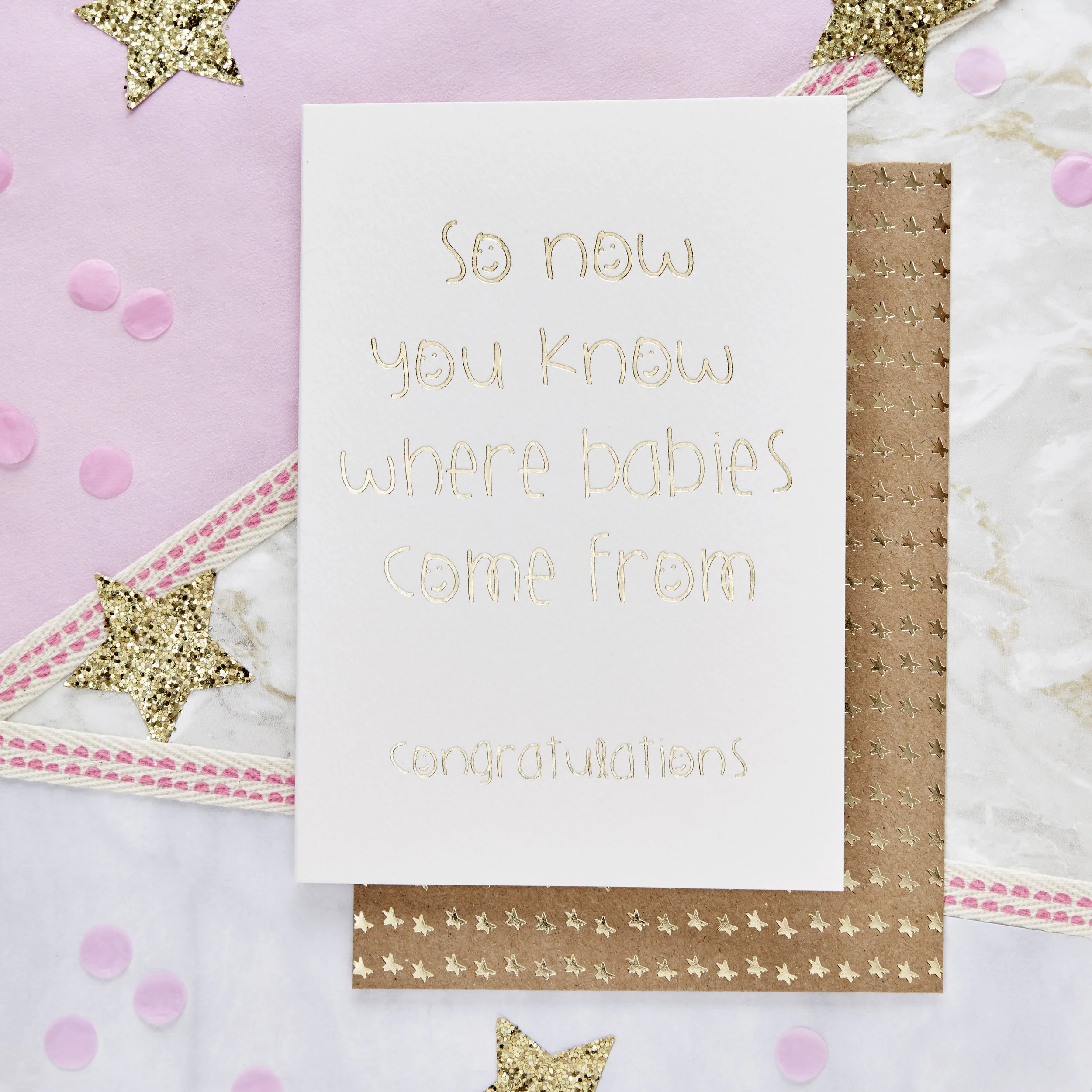 So Now You Know Where Babies Come From! - Card