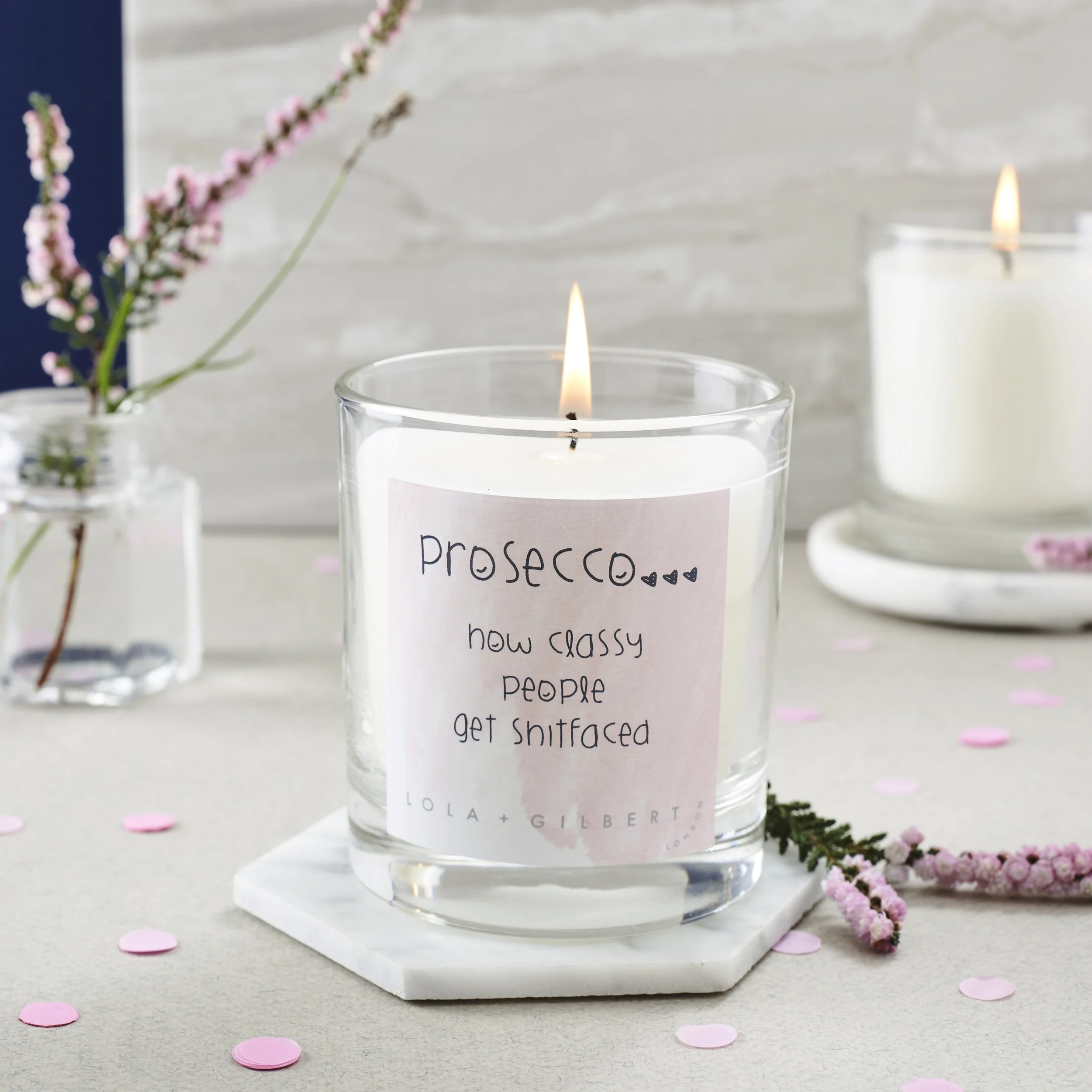 Prosecco... How Classy People Get Shitfaced - Candle