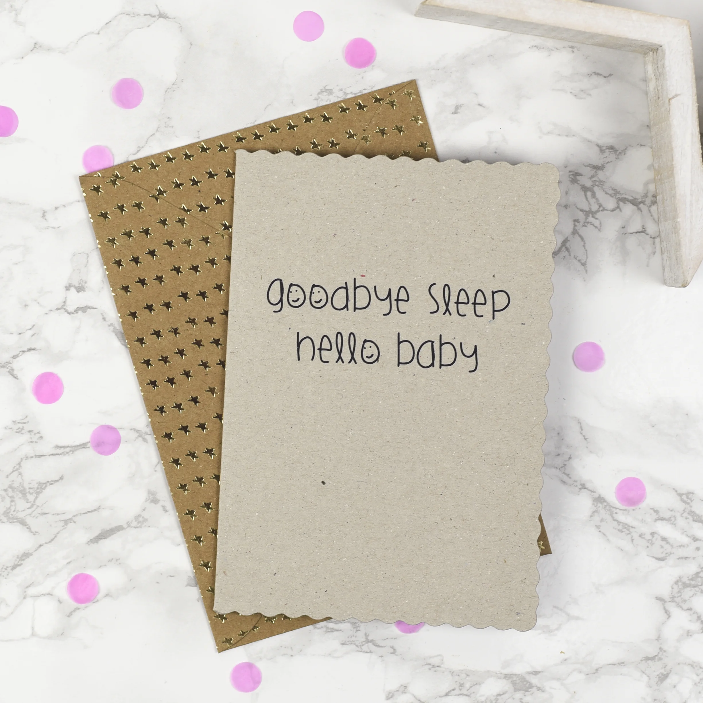 Hello baby, Goodbye sleep - Card