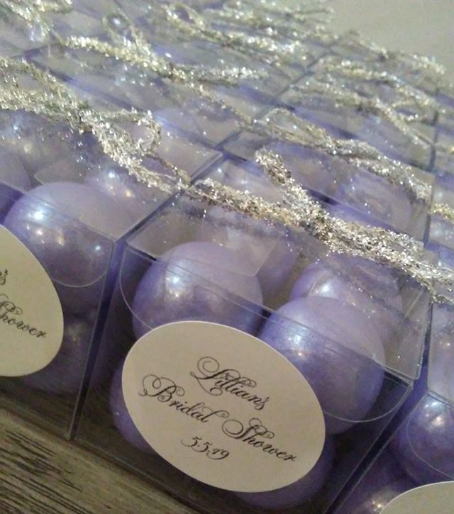 Never let anyone dull your sparkle ✨ #party #favor #lavender #silver #sparkle #bridalshower #event #details