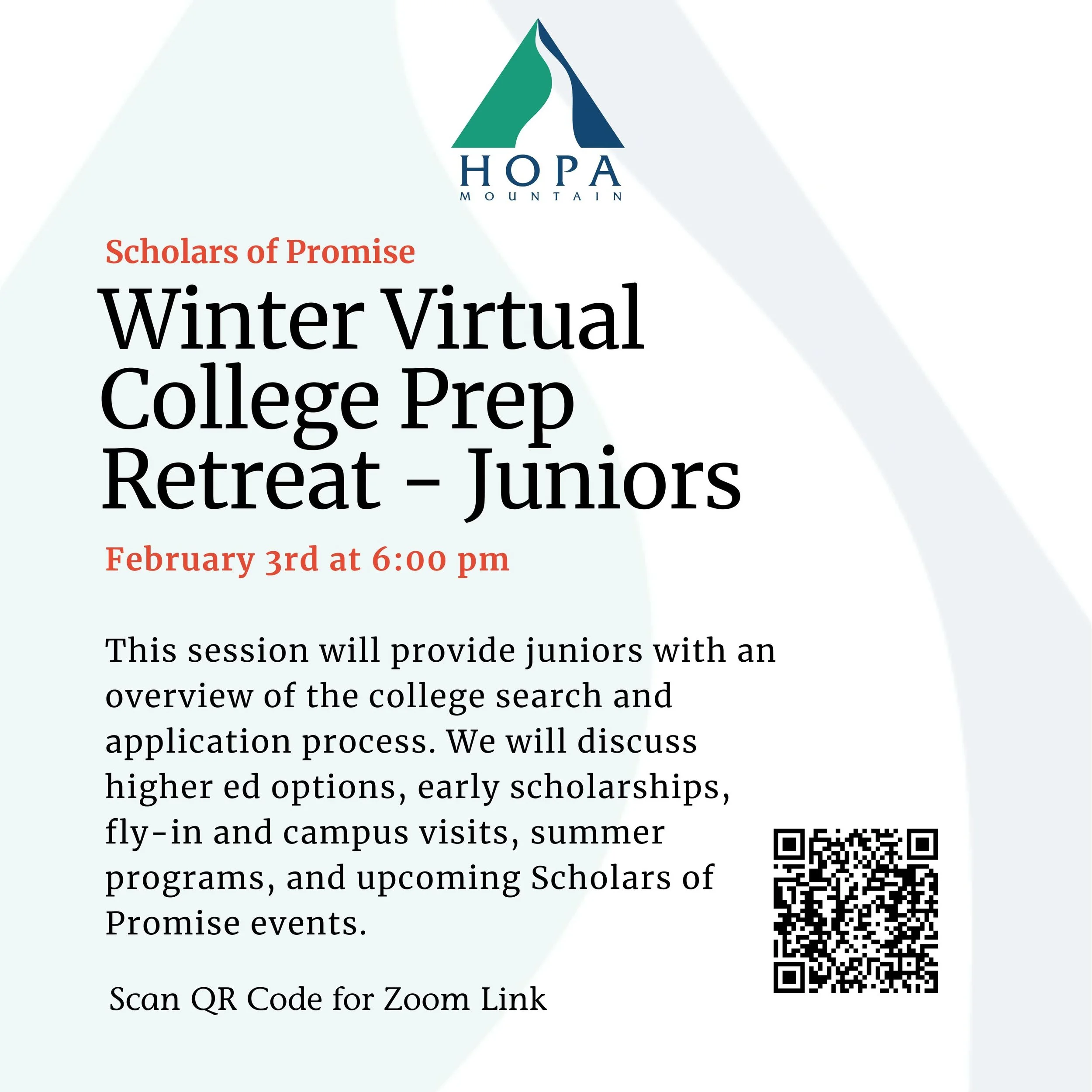 Virtual College Prep Retreat - Juniors