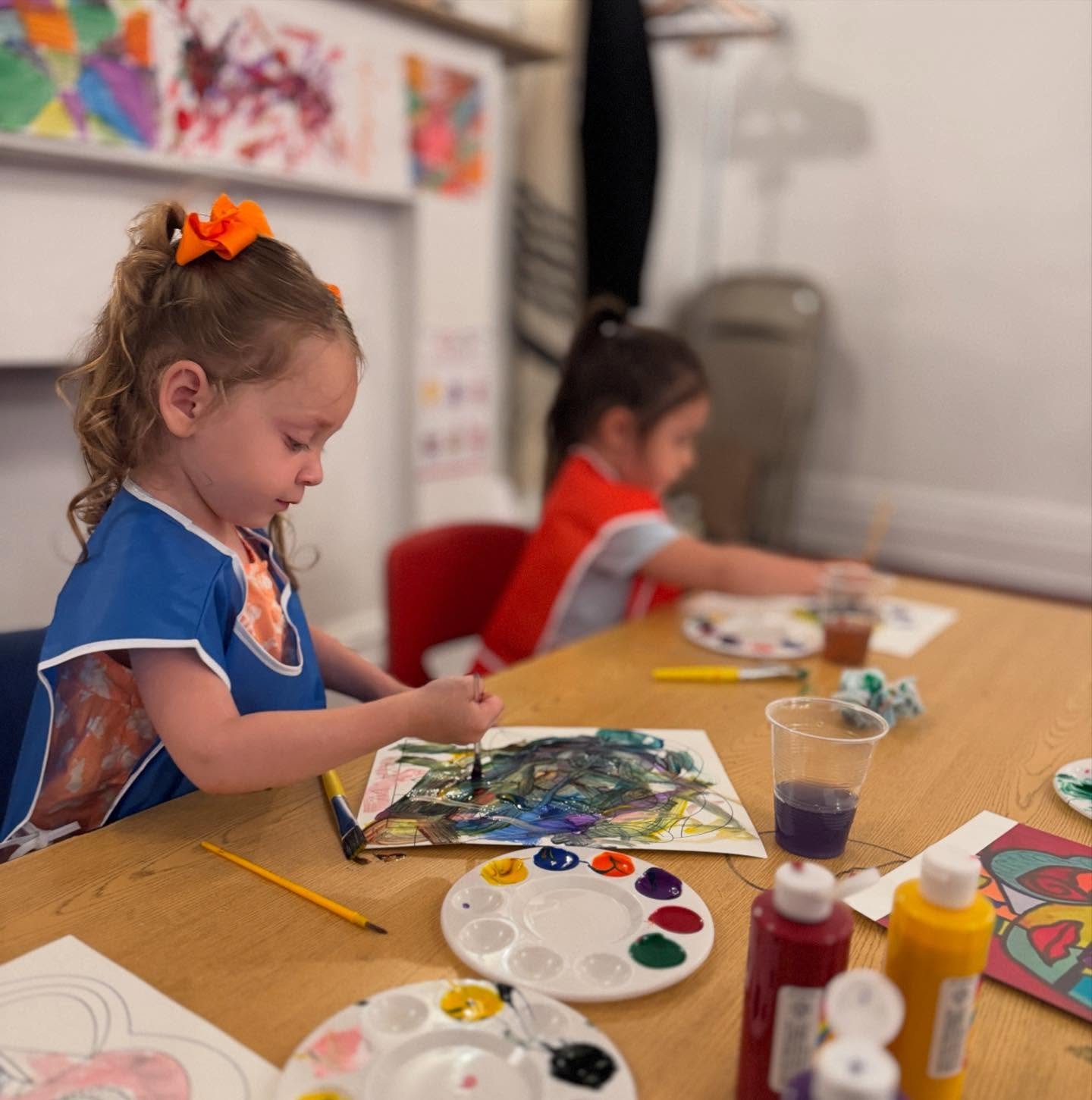 🎨 Kicking off our Budding Picasso program with some colorful feelings and big emotions!

This week, our brilliant two-year-olds explored how different colors can represent the way we feel&mdash;because let&rsquo;s be real, sometimes &ldquo;I&rsquo;m