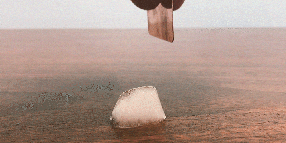 Copper conducts body heat so well that it can quickly cut through an ice cube! This demonstration shows why our Copper-Infused Memory Foam is easily the coolest foam type we carry.