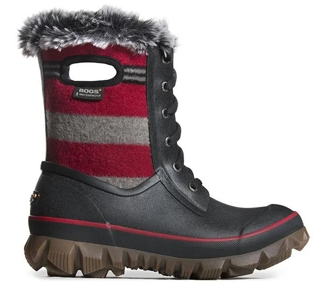 Bogs Arcata Stripe - Cherry (PC: bogsfootwear.com)