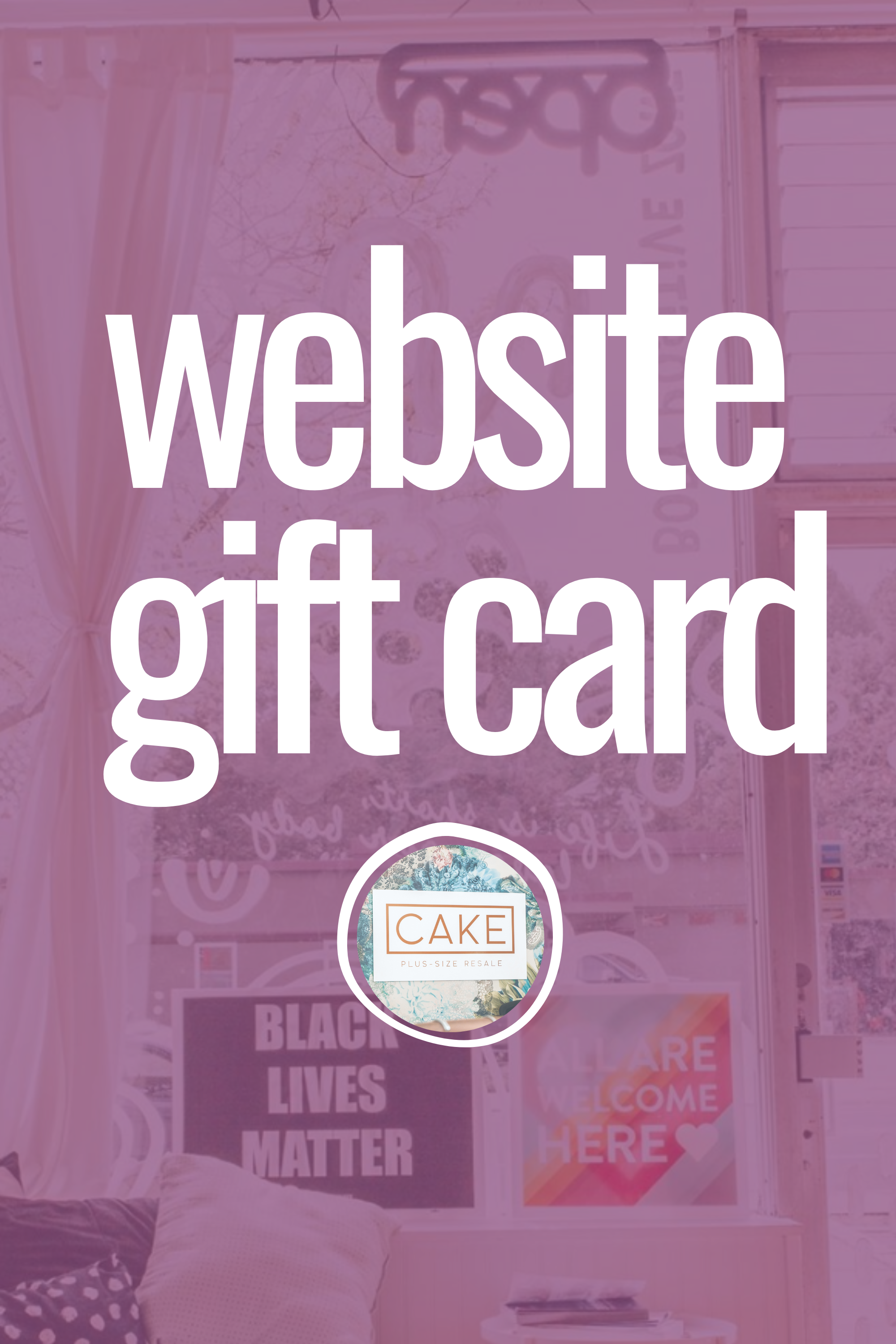 Webcake Card Cake Website Gift Card — CAKE