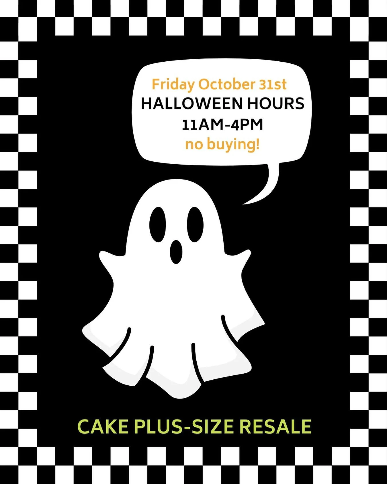Friendly reminder we have shortened hours on Halloween! And we won’t be buying that day. Come get your last minute costumes! 
Also! Details for our annual costume contest will be announced soon! Stay tuned! π»