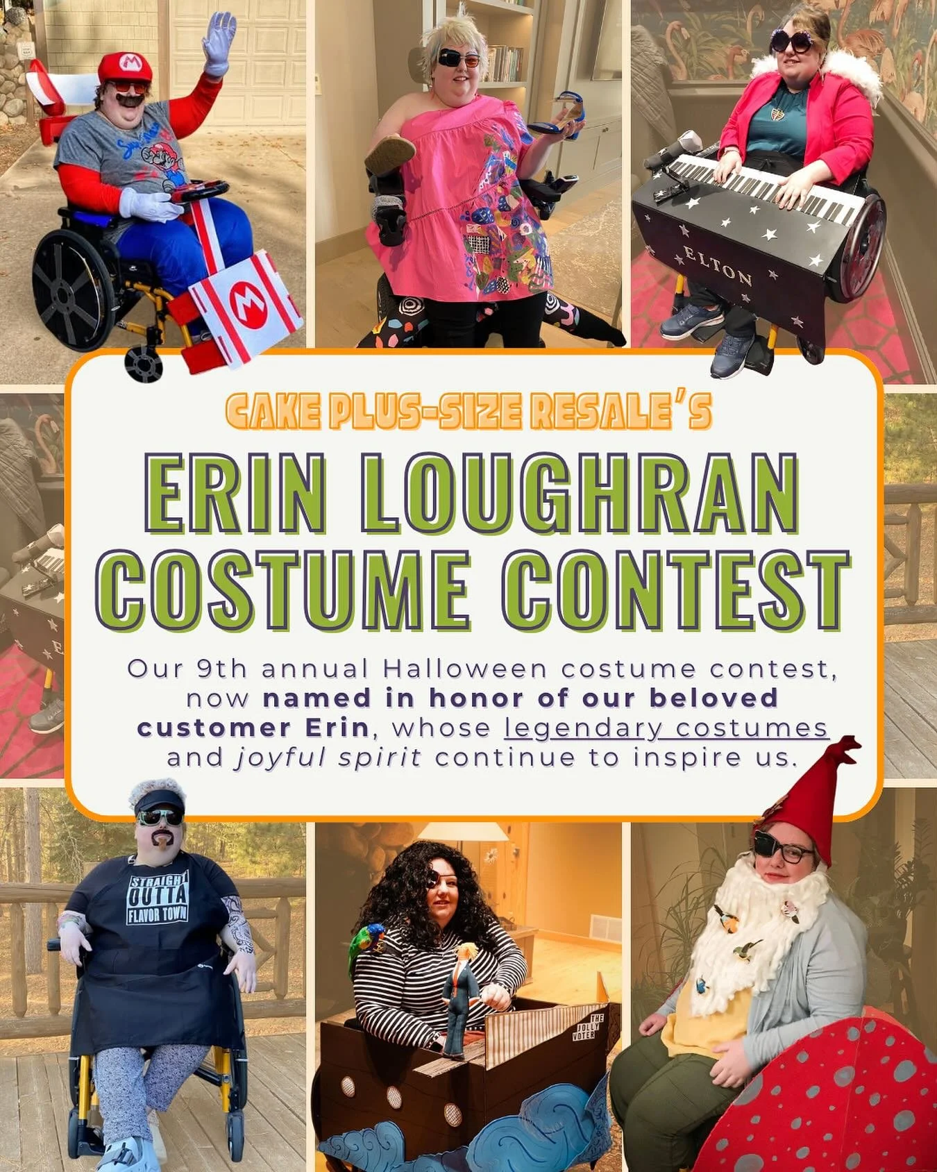 Tis&rsquo; the season for our 9th annual Halloween costume contest, now named in honor of our beloved customer Erin, whose legendary costumes and joyful spirit continue to inspire us.

Submit a photo to enter Cake&rsquo;s annual costume contest! All 