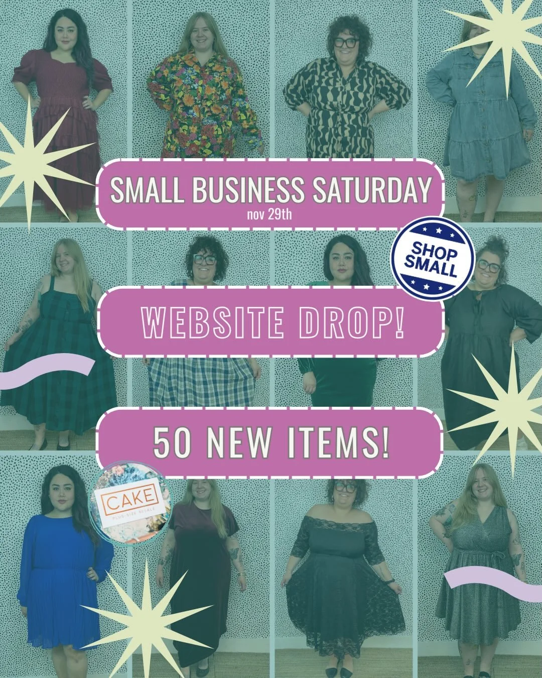 we&rsquo;ve got a huge website drop happening on small business saturday w. deals depending on how much you spend, markdowns on old items, and free shipping!? there&rsquo;s only one of everything and you don&rsquo;t want to miss out!

we would love t
