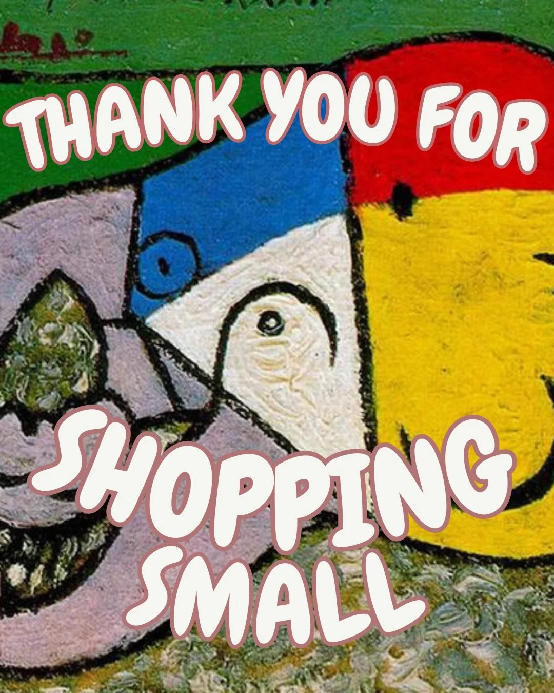 thank you to everyone who came out last weekend to shop our small business sale and to everyone who is considering supporting us in any capacity this holiday season. even a reshare means the most.

shopping small is always important, but now more tha