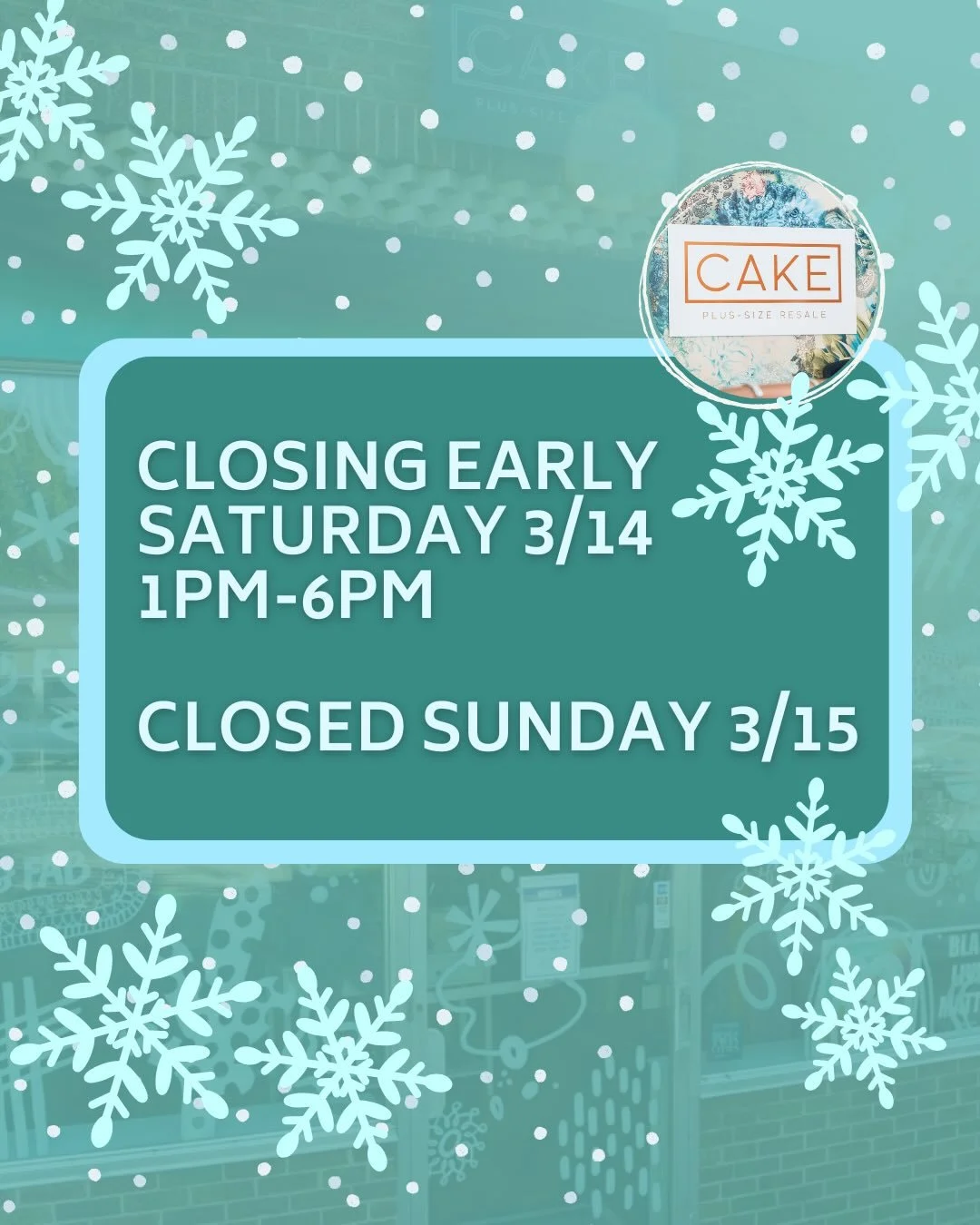 ❄️ there&rsquo;s a winter storm coming! we will be closing early tomorrow Saturday 3/14 at 6pm and there will be no Girl Scout cookies as previously planned! So sorry but they have to cancel due to the weather. Sunday 3/15 we will be closed all day! 