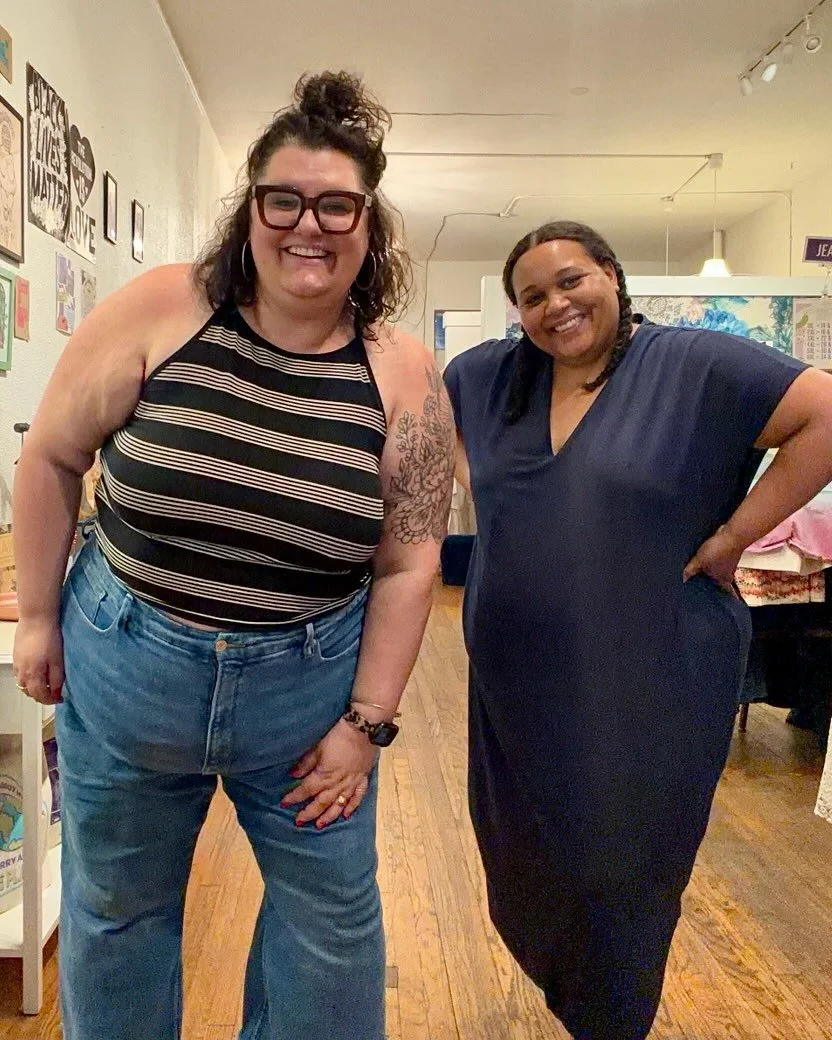 Back-to-back Style Sessions on a Tuesday night! 
What a joyyyyyy working with these two folks tonight!! 

Both of them let me know how much they appreciated this type of positive, affirming shopping experience! 

We found stylish summer pieces to bui