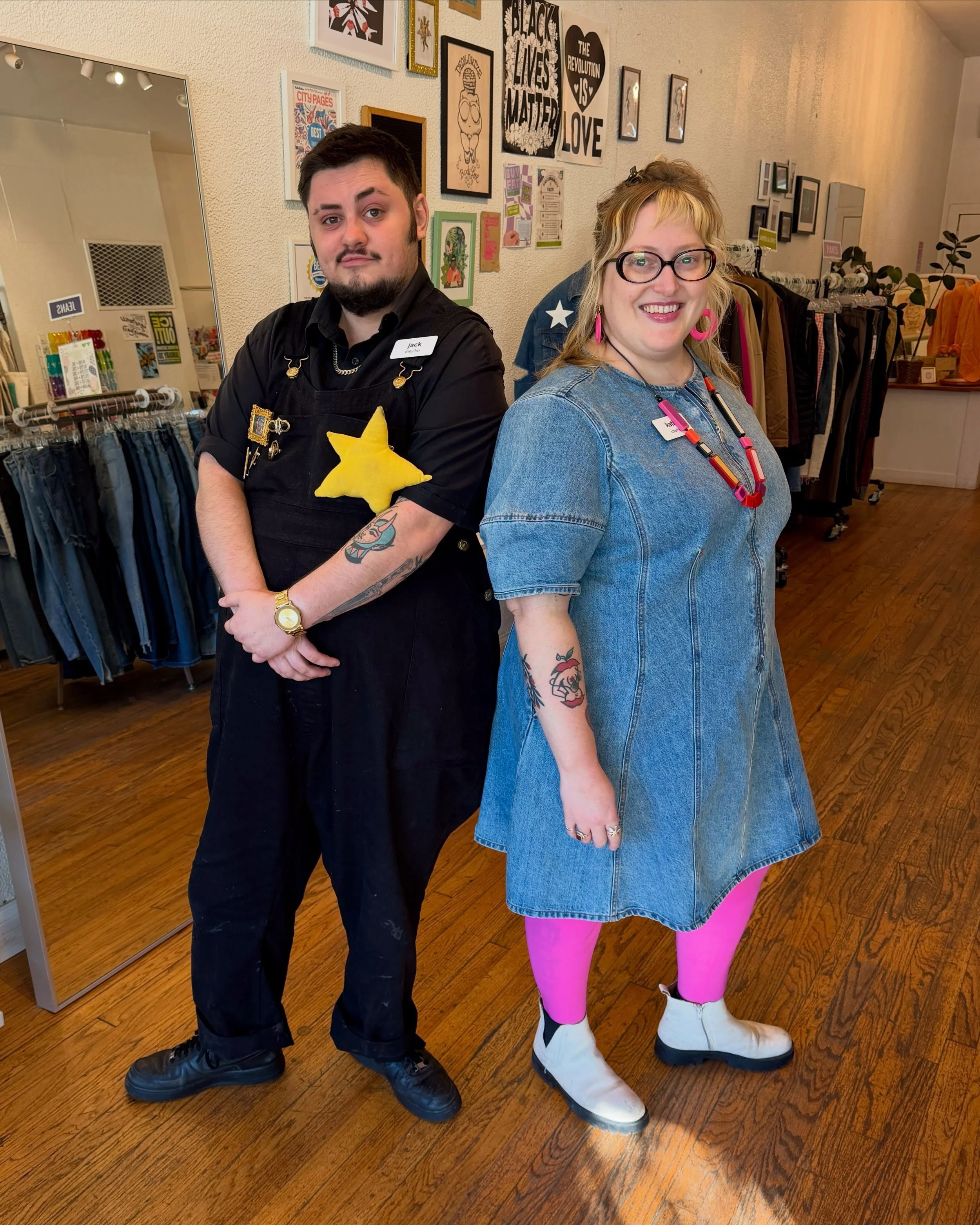 Hey Cake community! Let&rsquo;s welcome two new team members&hellip; Jack (they/he) and Katie (she/her). Say &ldquo;hi&rdquo; to these new Shop Associates next time you stop in! 👋🏻