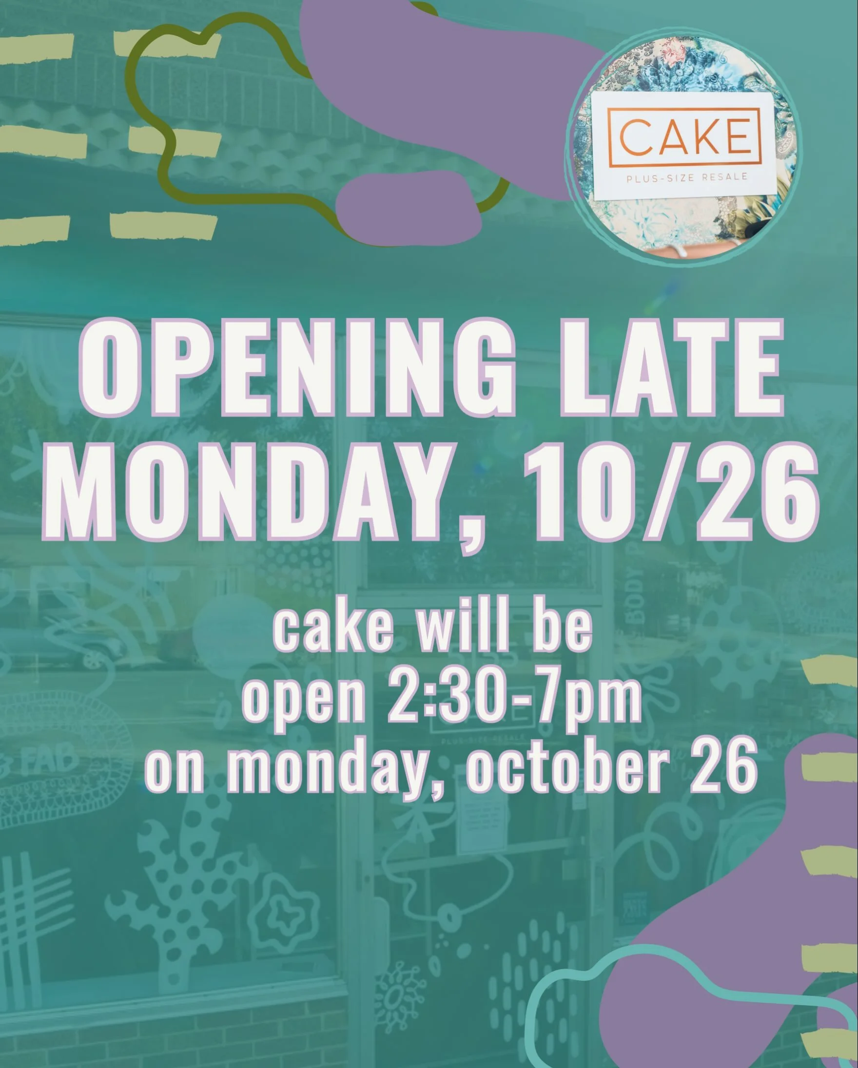 Heads up: Shorter hours tomorrow, Monday, October 26! 
We&rsquo;ll be open 2:30-7pm. (Folks signed up for drop off appointments, please drop off after 2:30pm.) 

We&rsquo;ve got a sick team member and have a rare instance where we couldn&rsquo;t fina
