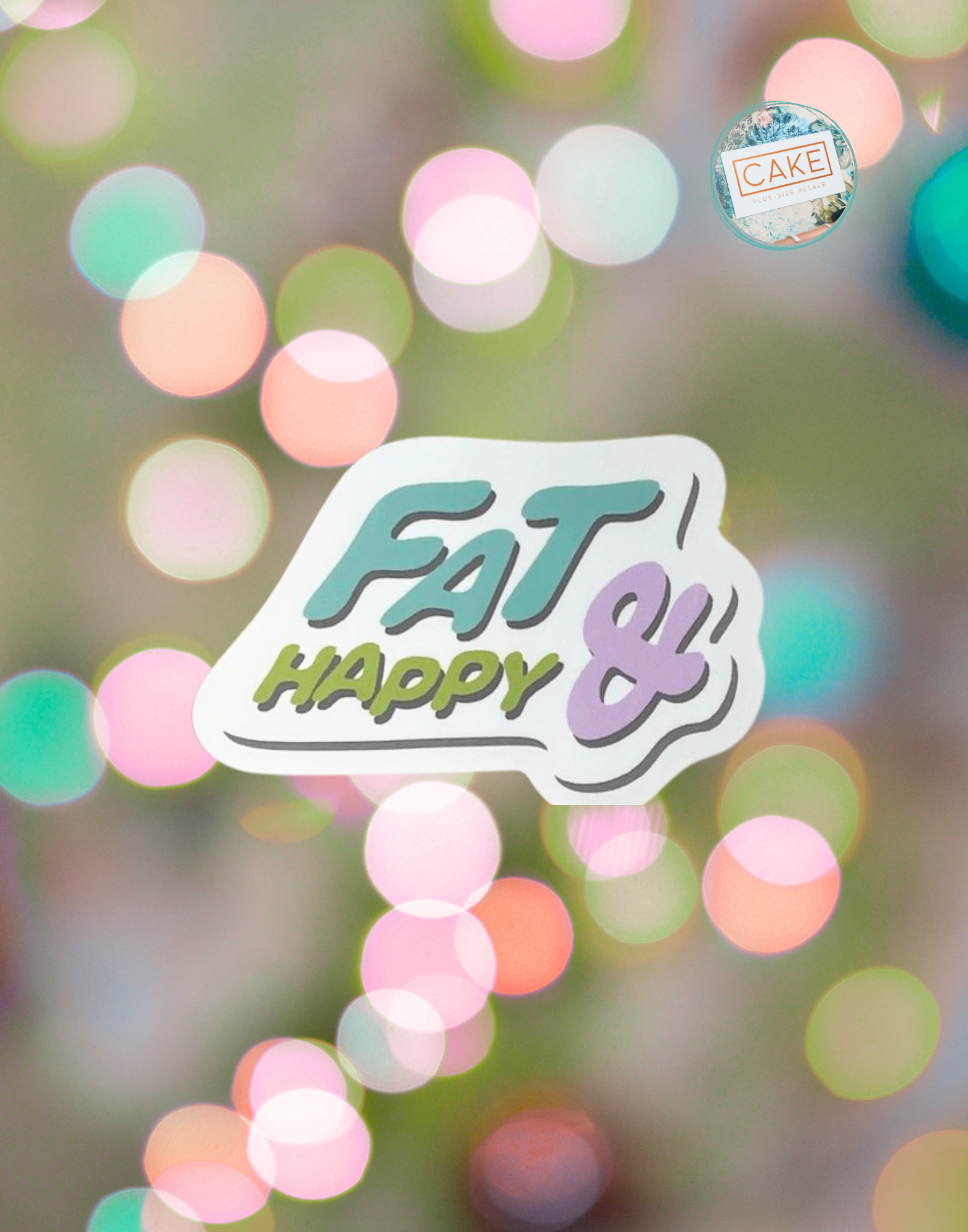 Fat & Happy Sticker