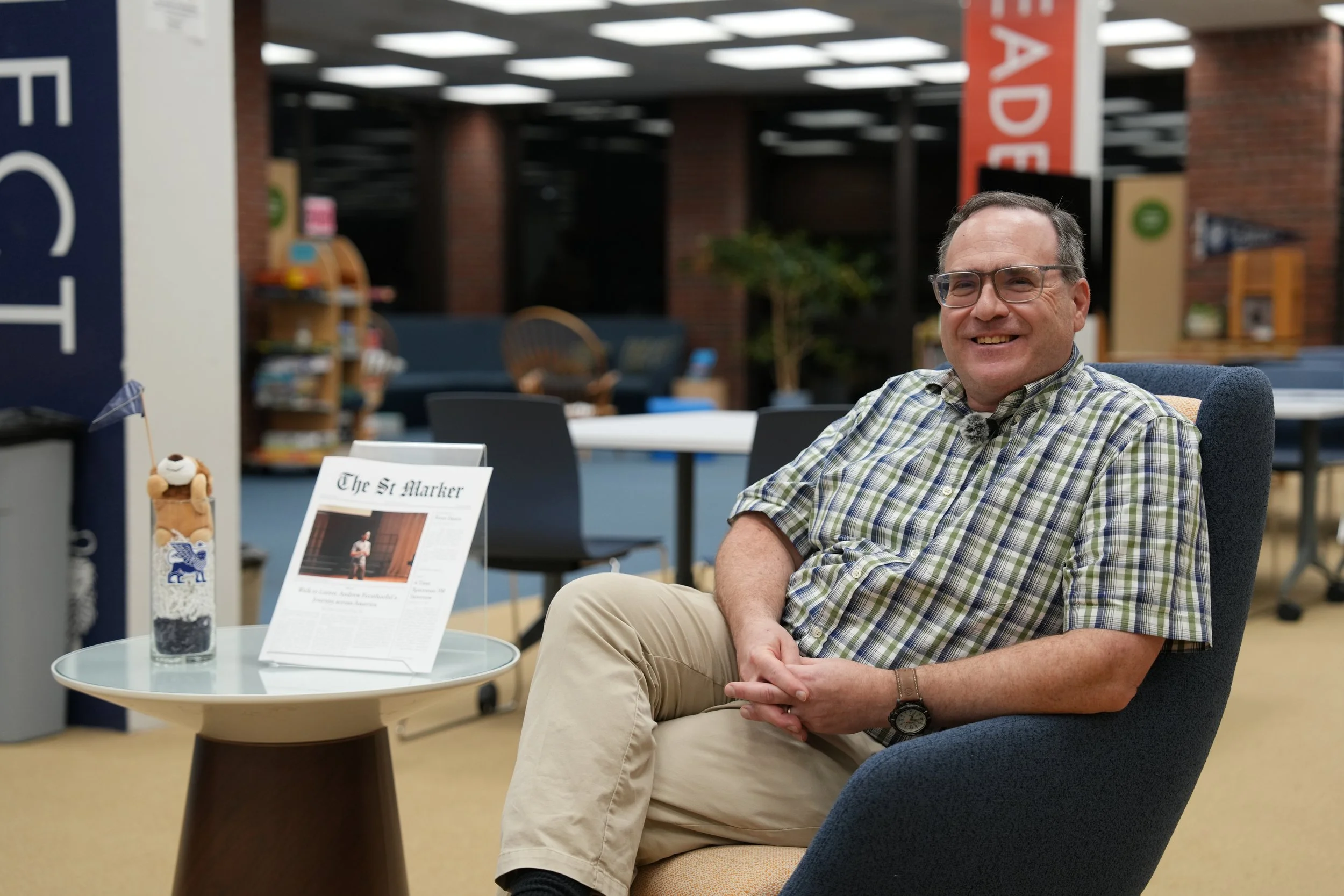 A seated portrait supplied with the Dr. Fish interview