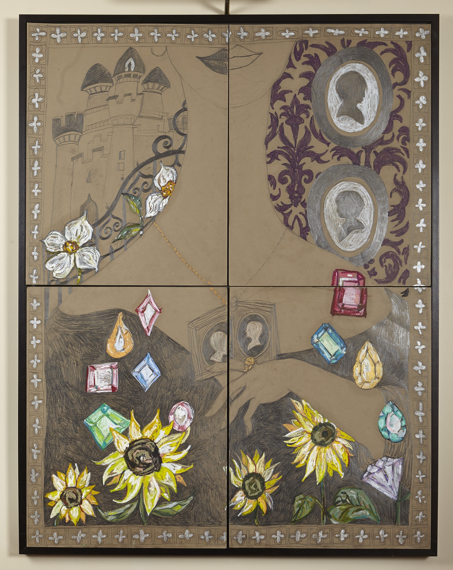 The Locket Graphite and pastel on paper, 2014 (53 x 41”) $4000.00