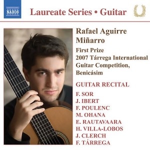 NAXOS RECITAL 2007 ( reproducir en Spotify ) Este es un trabajo muy cosmopolita donde se viajan por los sones fineses de Rautavaara, la Francia de Ibert, Ohana y Poulenc, la Cuba de Joaquín Clerch o el Brasil de Villa Lobos con clásicos de la guitarra como Sor y Tárrega