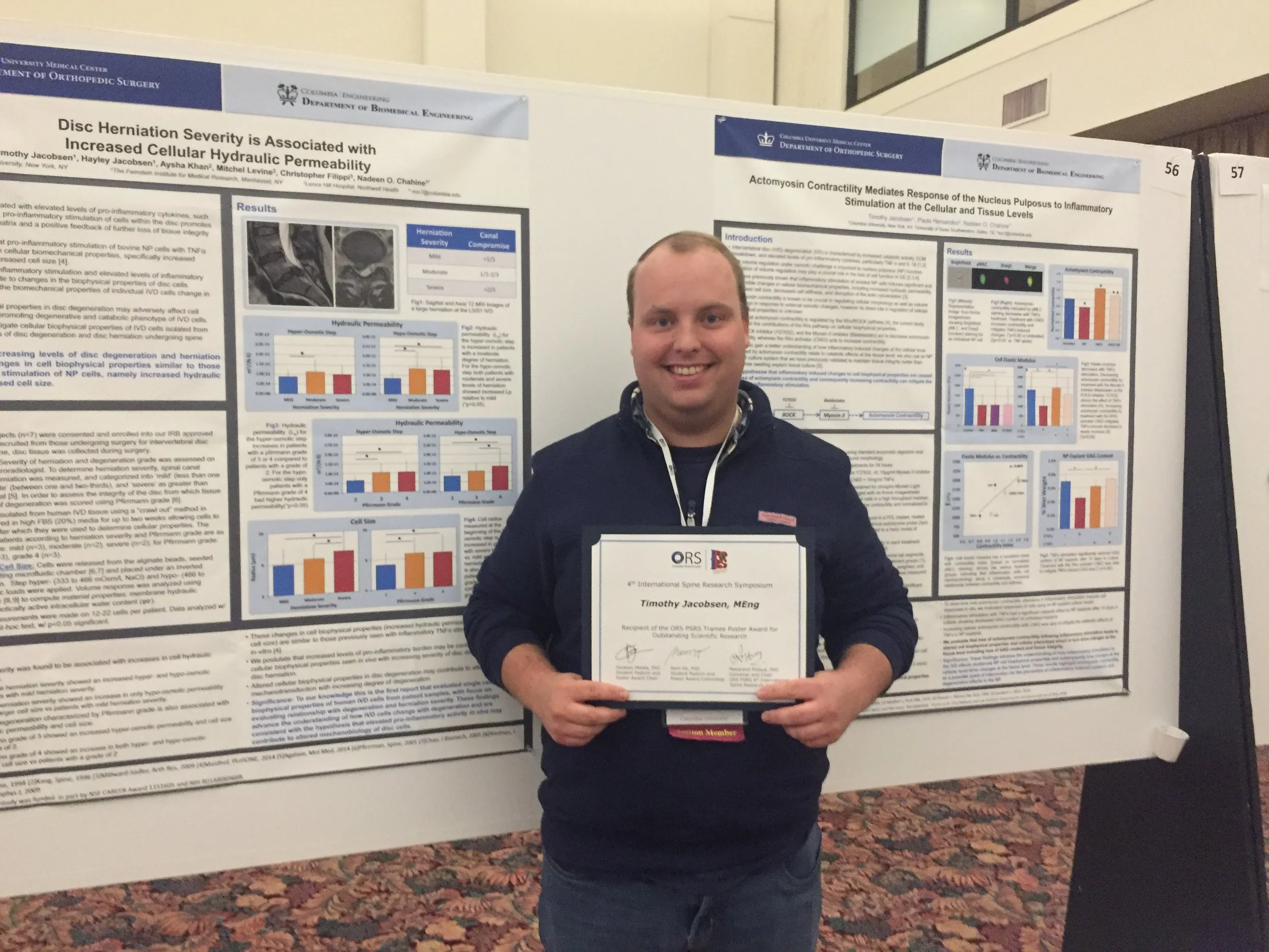 Congrats to Tim Jacobsen on PSRS Best Poster Award