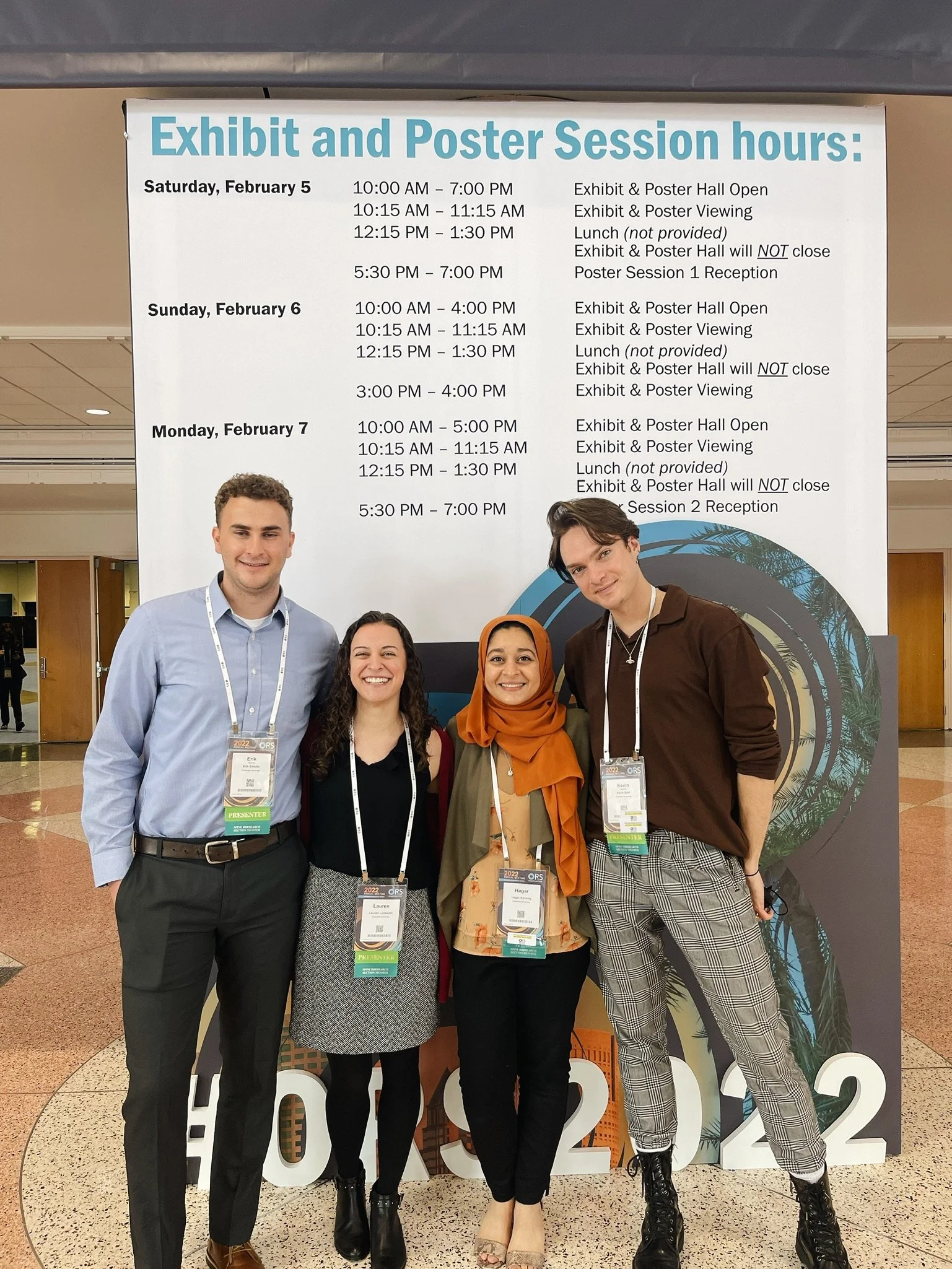 The Chahine Lab attends ORS 2022 in Tampa, Florida!