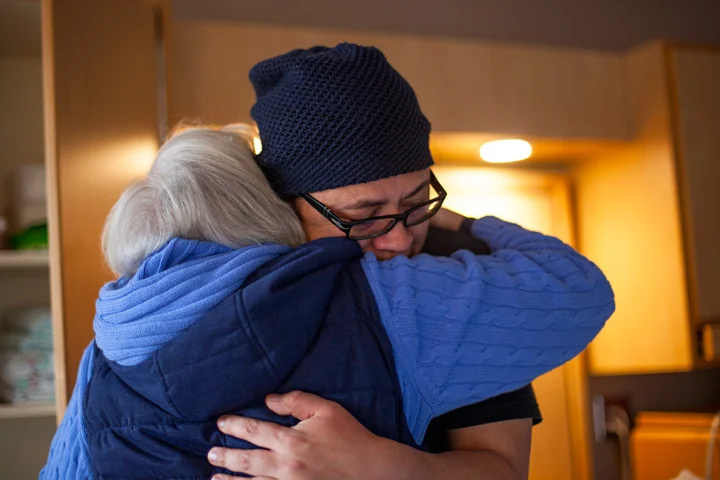 Tears and hugs all around. There's a new soul in the world.