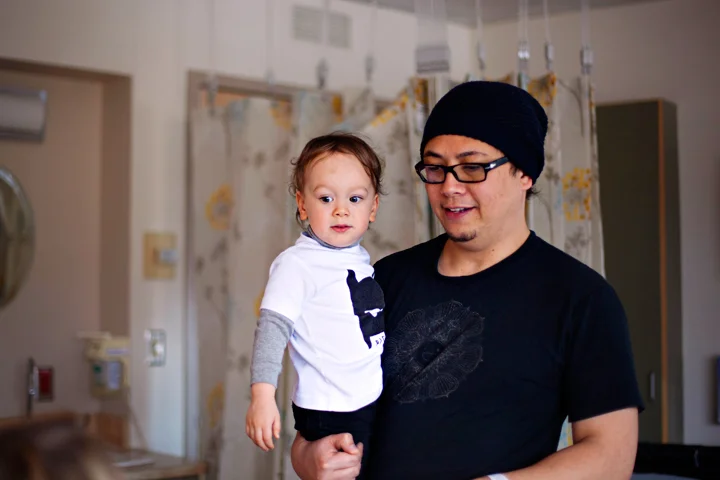 Finally it was time to meet big brother. Those first reactions to a new baby are so priceless!