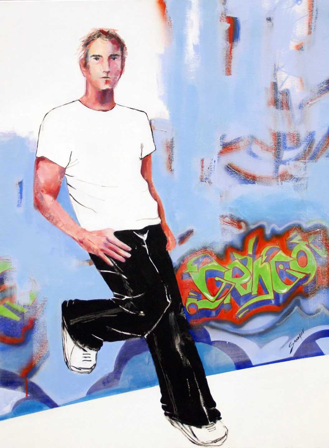  GRINGO  Acrylic on canvas  40x30in.  2010  $2,100 