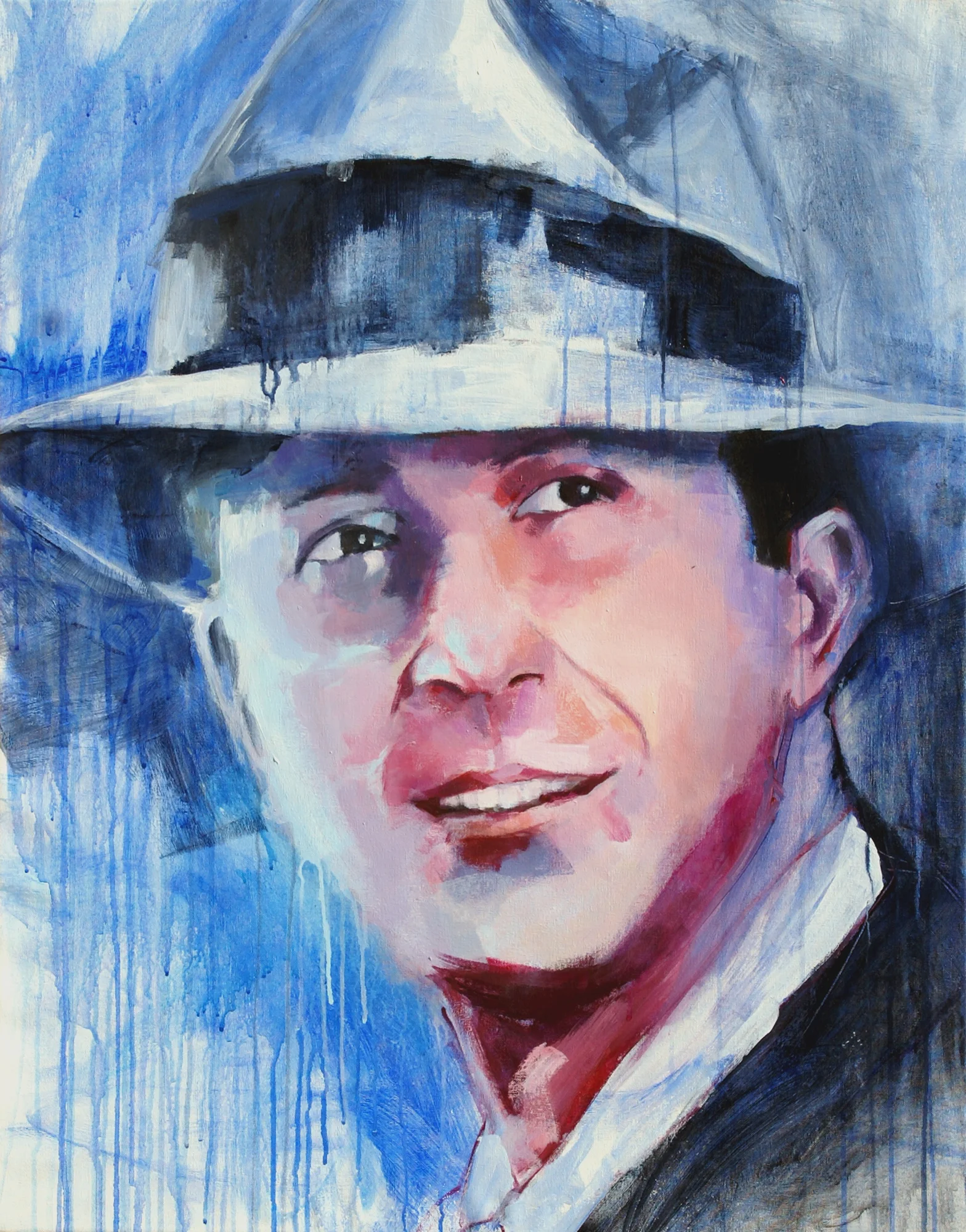  CARLITOS   Acrylic on canvas  37x 29in  2012  $2,100 