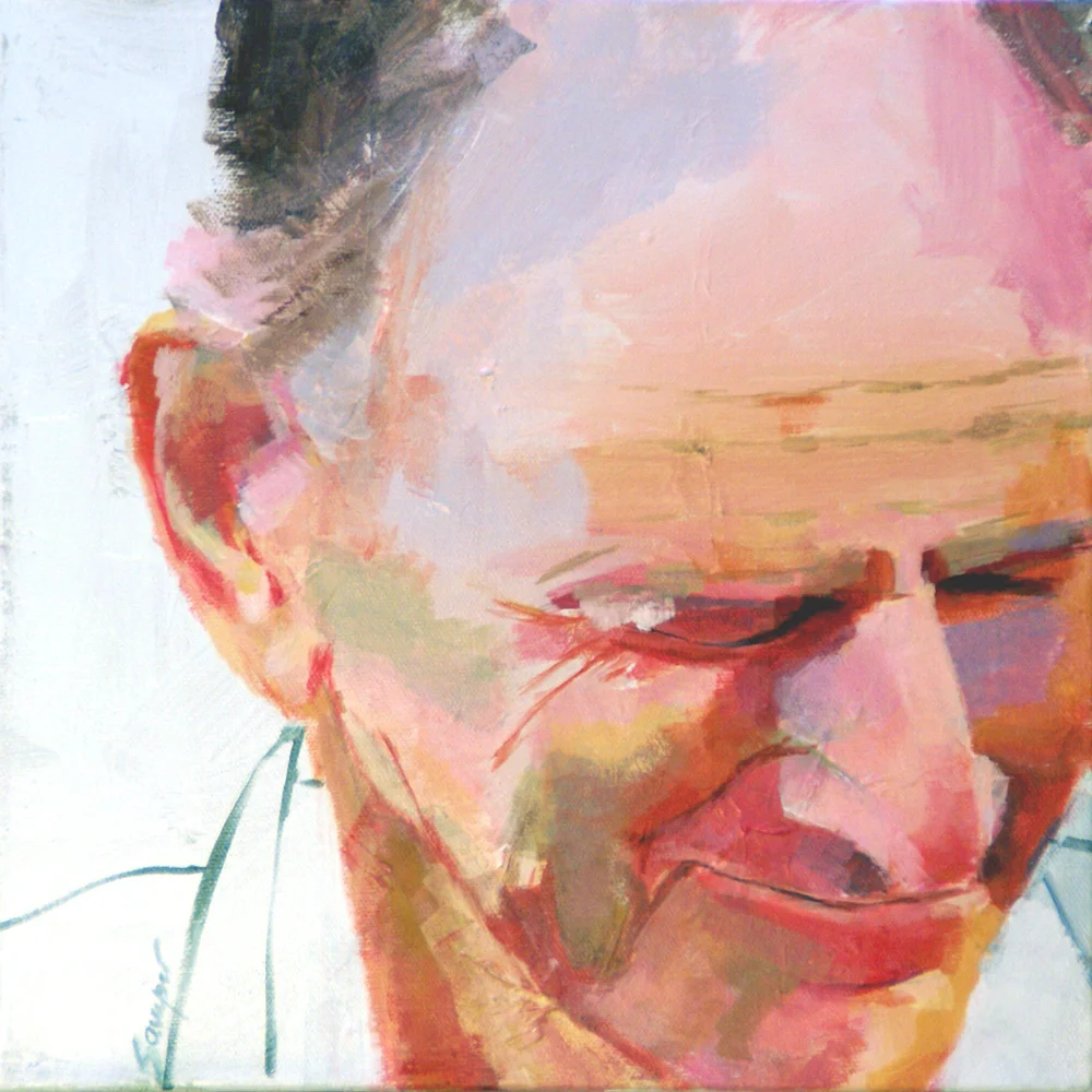  PORTRAIT OF A MAN  Acrylic on canvas  12 in. x 12 in.  2011 