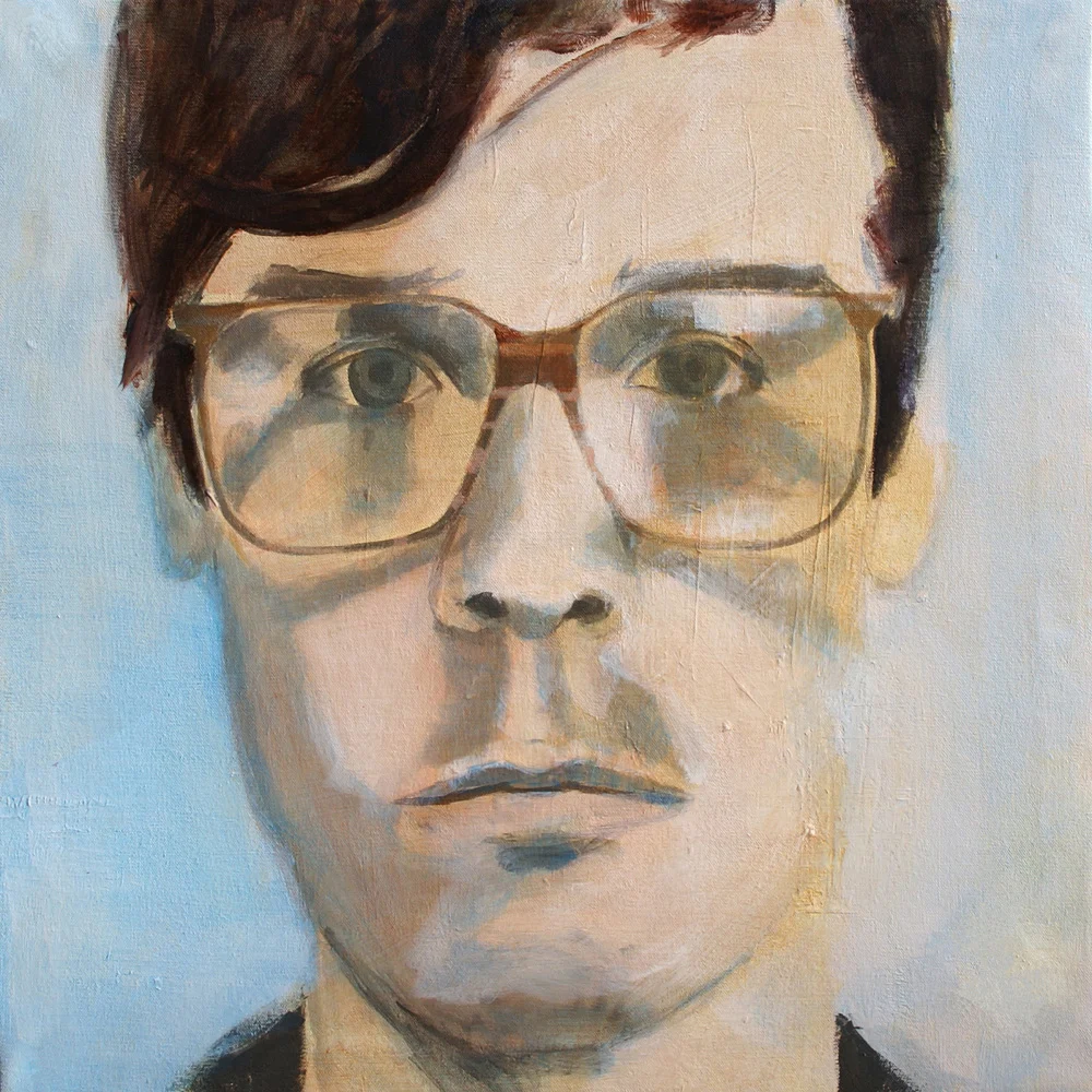  MAN WITH GLASSES  Acrylic on canvas  24 in. x 24 in.  2011 