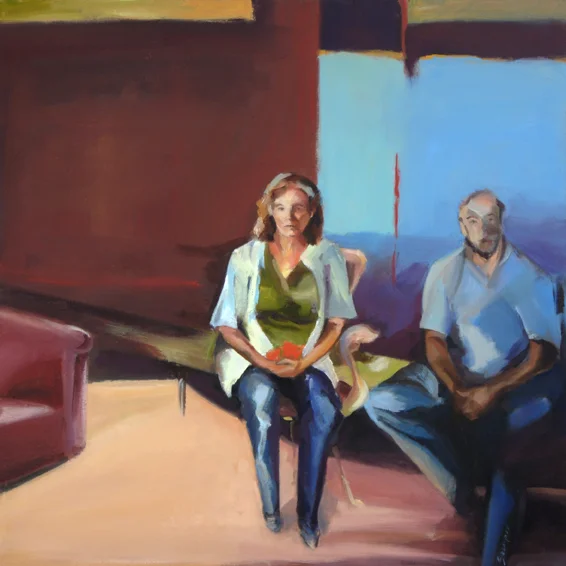  WAITING  Acrylic on canvas  32 in. x 32 in.  2010 
