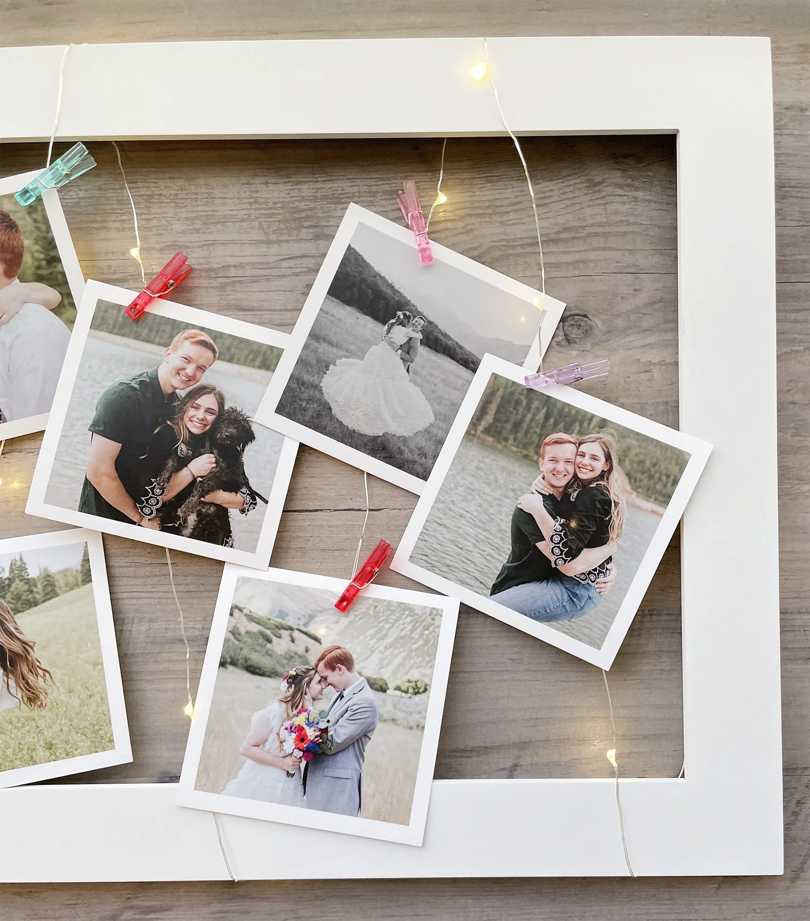 DIY Fairy Light Frame
