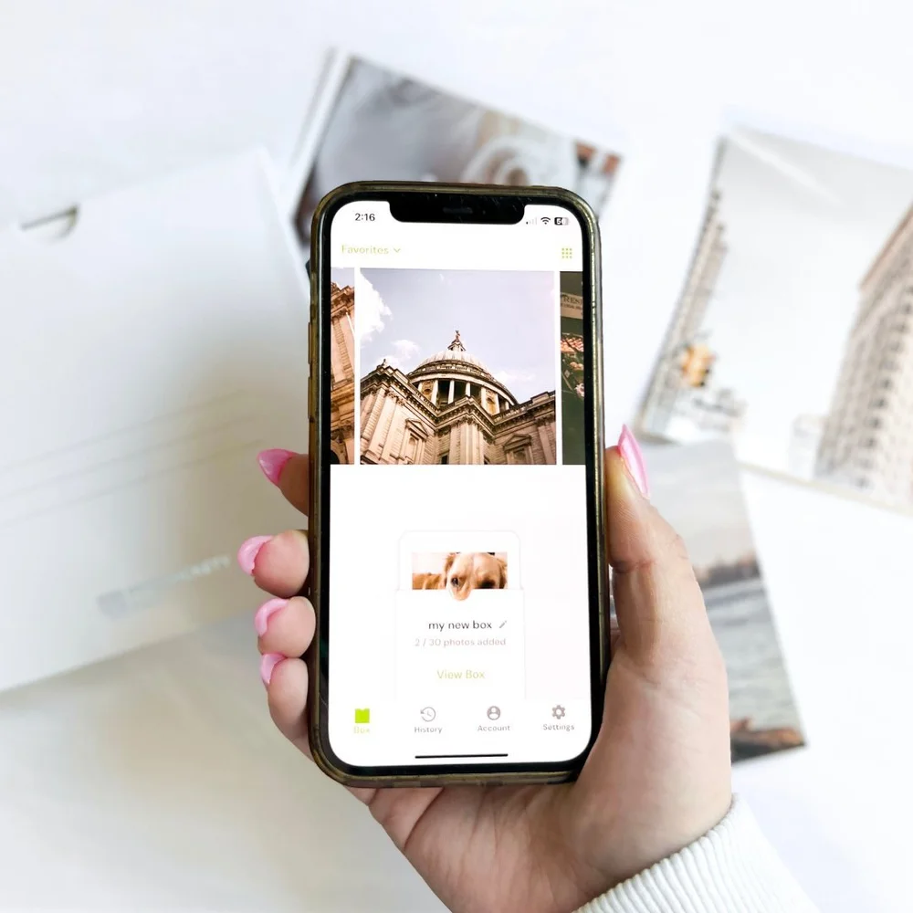 Printing photos from a phone with the Persnickety Box app