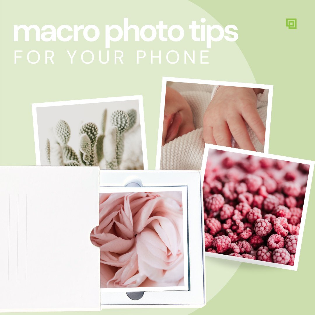 🔎 This is your sign to GET CREATIVE with your photos! 

🤳 Capture a new perspective and get up close. We have compiled our best tips for macro (close up) photos, using your phone! 

Save this post to remember these tips! 
#persnicketybox #memorykee