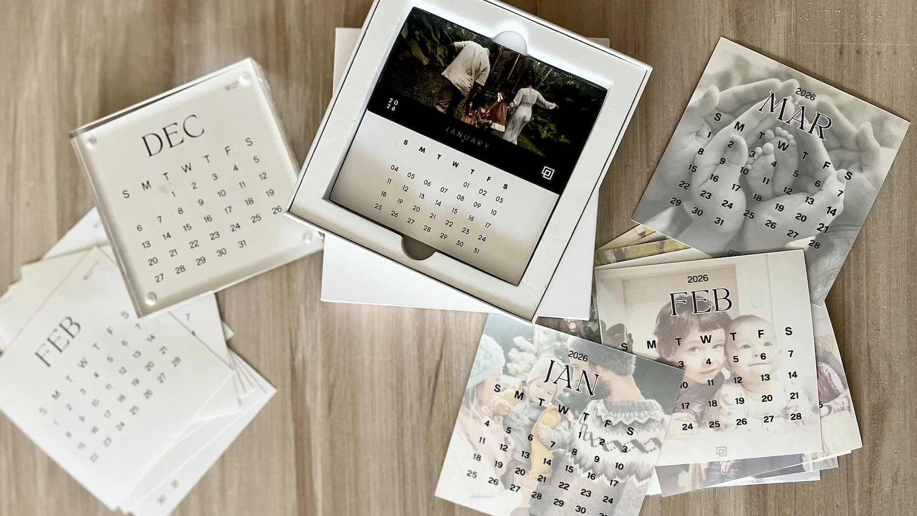 Persnickety Box 2026 photo calendar template
