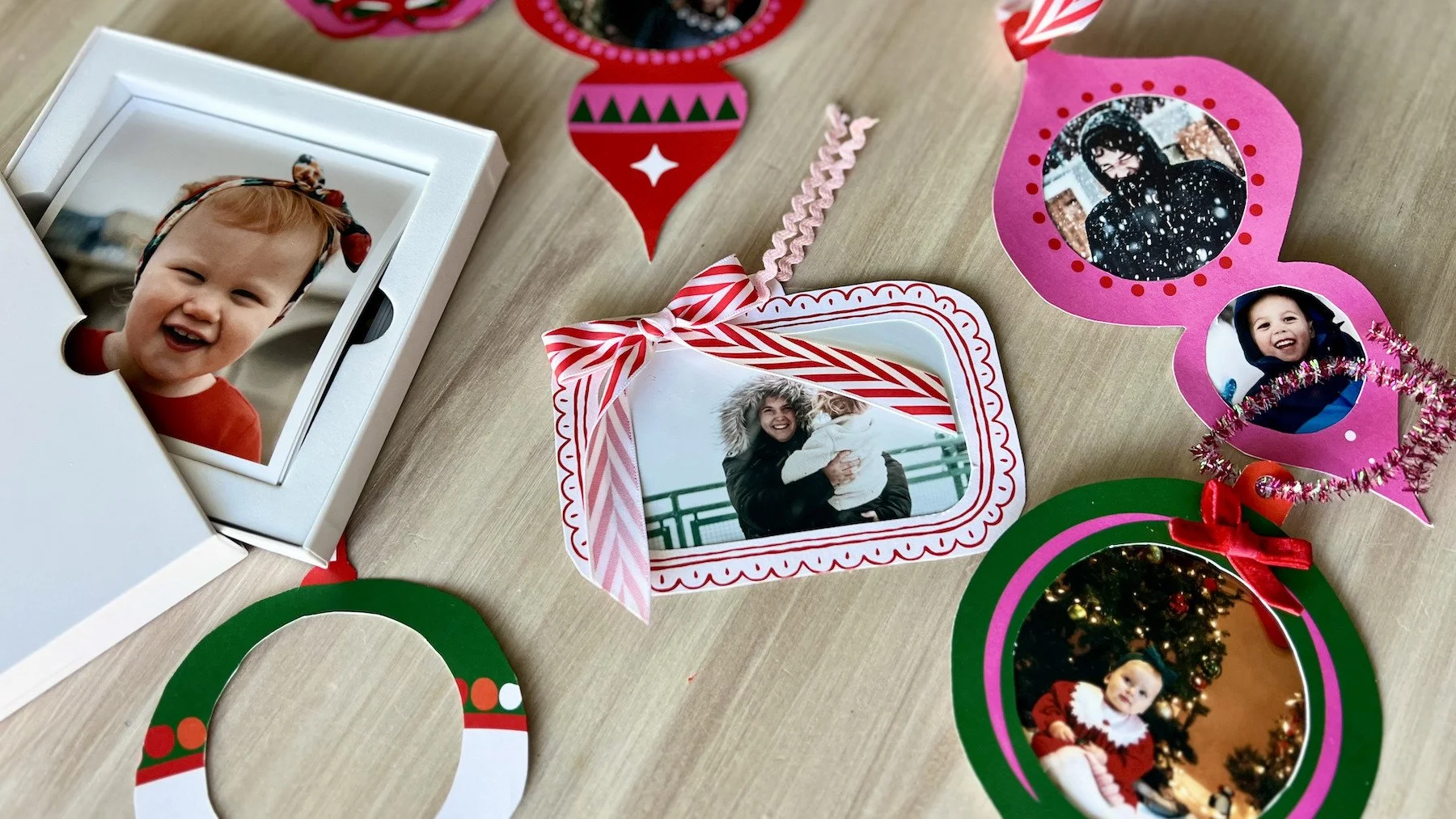 Free Paper Photo Ornament Printables