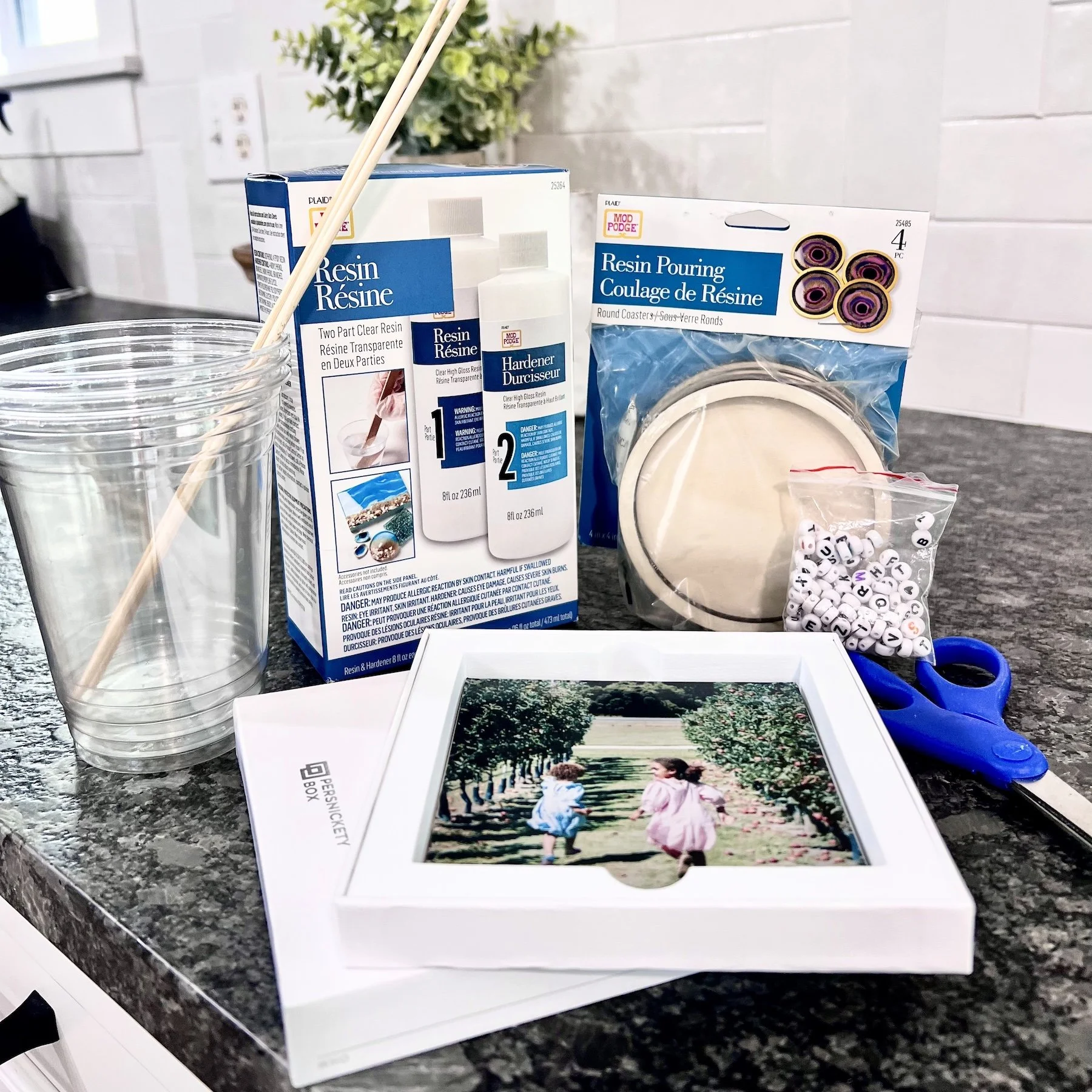 Photo Coasters With Mod Podge Resin