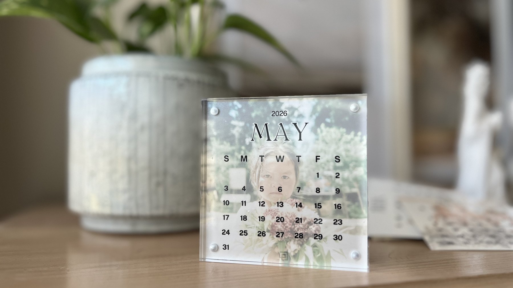 Persnickety Box 2026 photo calendar templateI