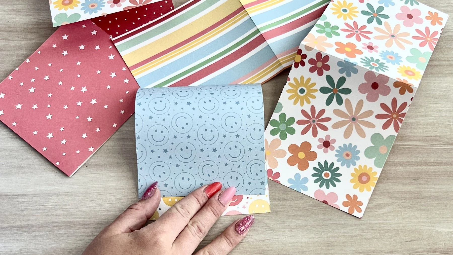 mini scrapbook flip book diy echo park