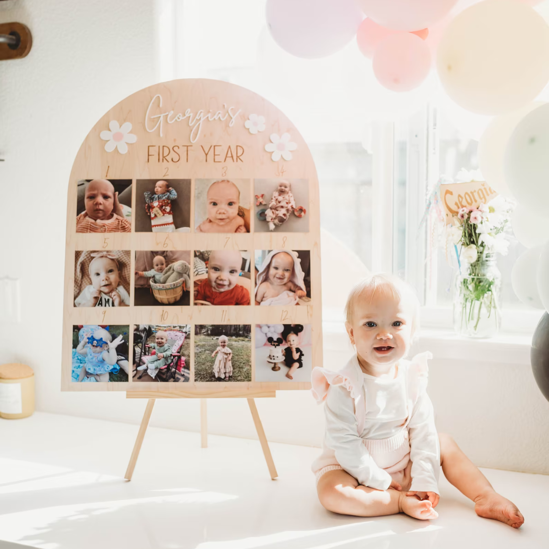 Baby's First Birthday Display