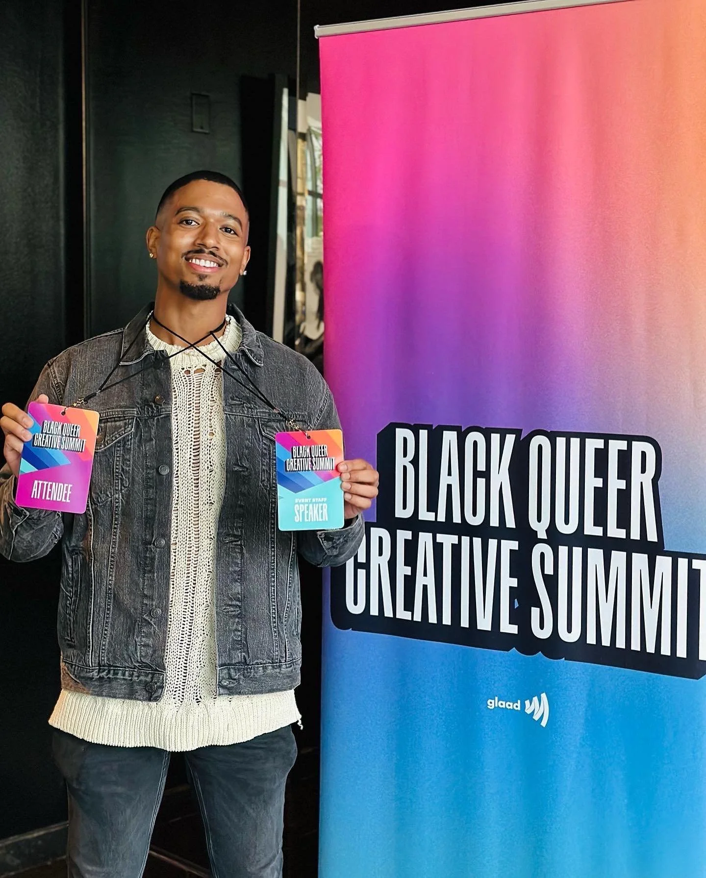 @Philaye spoke on a creative advocacy panel at @glaad&rsquo;s Black Queer Creative Summit powered by @gileadsciences!