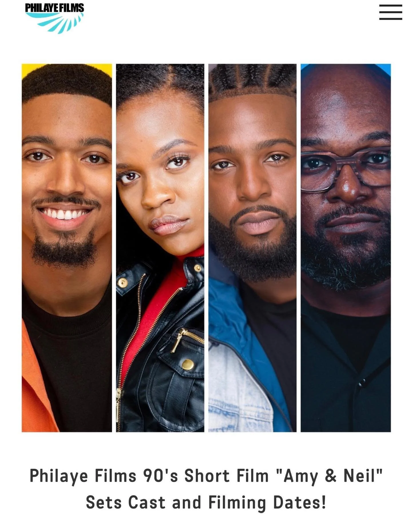 @AmyandNeilFilm Cast &amp; Filming Dates are set for April 2023! @philaye  will executive produce this comedy short film starring @twonmarcelpope &amp; @atika.greene, and written by @frangelico_buttersworth! Link in bio for more and follow @amyandnei