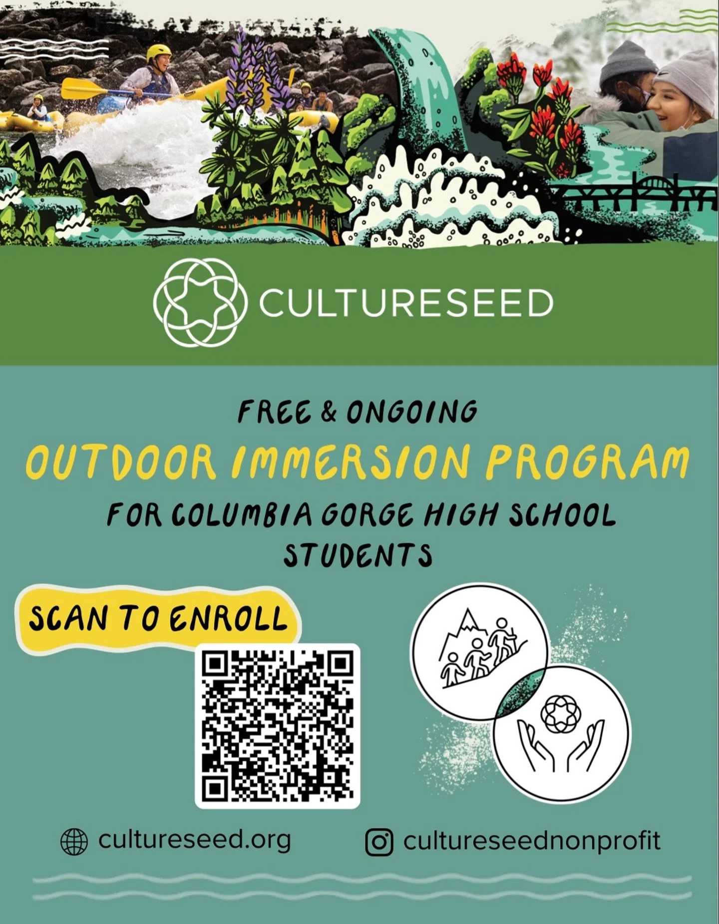 🚀 Calling young people in Trout Lake, Stevenson and WS!!!

We&rsquo;re looking for awesome young people to join CultureSeed😎

Scan the QR code to learn more!!! #Fall2025 #openslots #CultureSeed #GorgeNonprofits