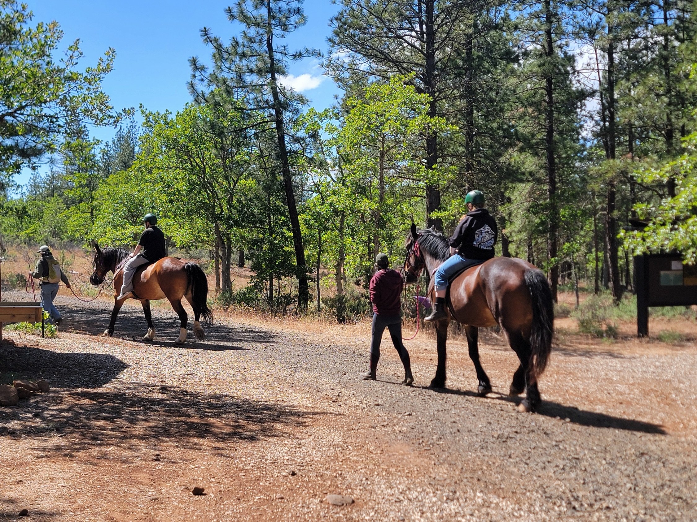 Happy June! ☀️ 

Last Saturday we wrapped up the month of May with a trip to Ekone Ranch! Youth spent the day exploring the grounds on foot and horseback, meeting furry and feathered friends, swinging in the sun, and baking cookies to close out the s
