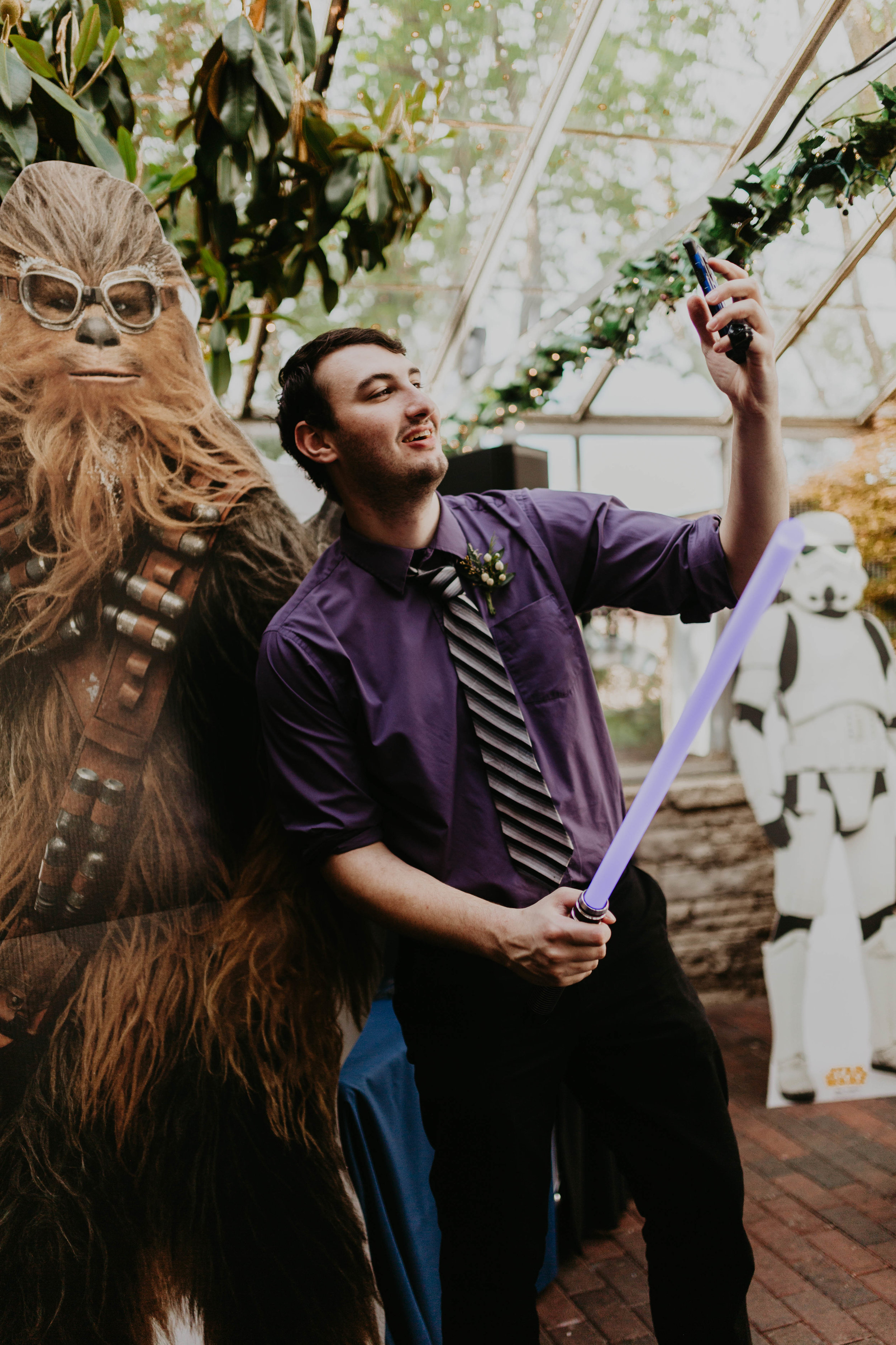 Intentional, non-traditional, intimate, Star Wars themed wedding