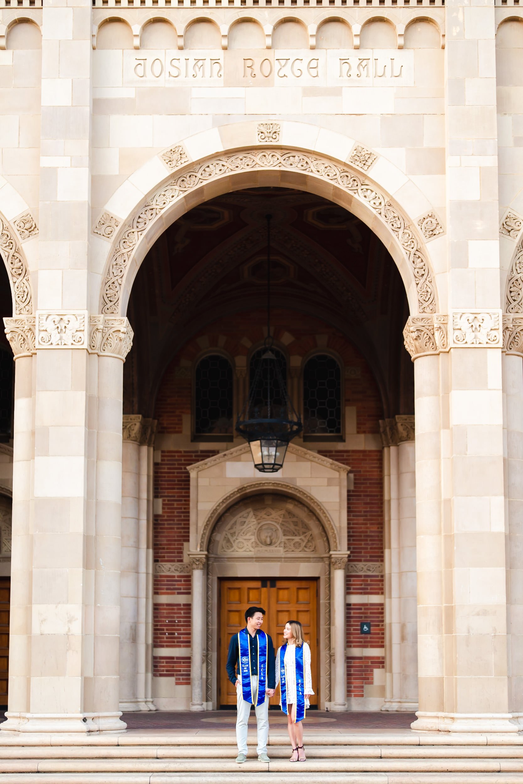 Graduation portraits at Royce Hall Arches