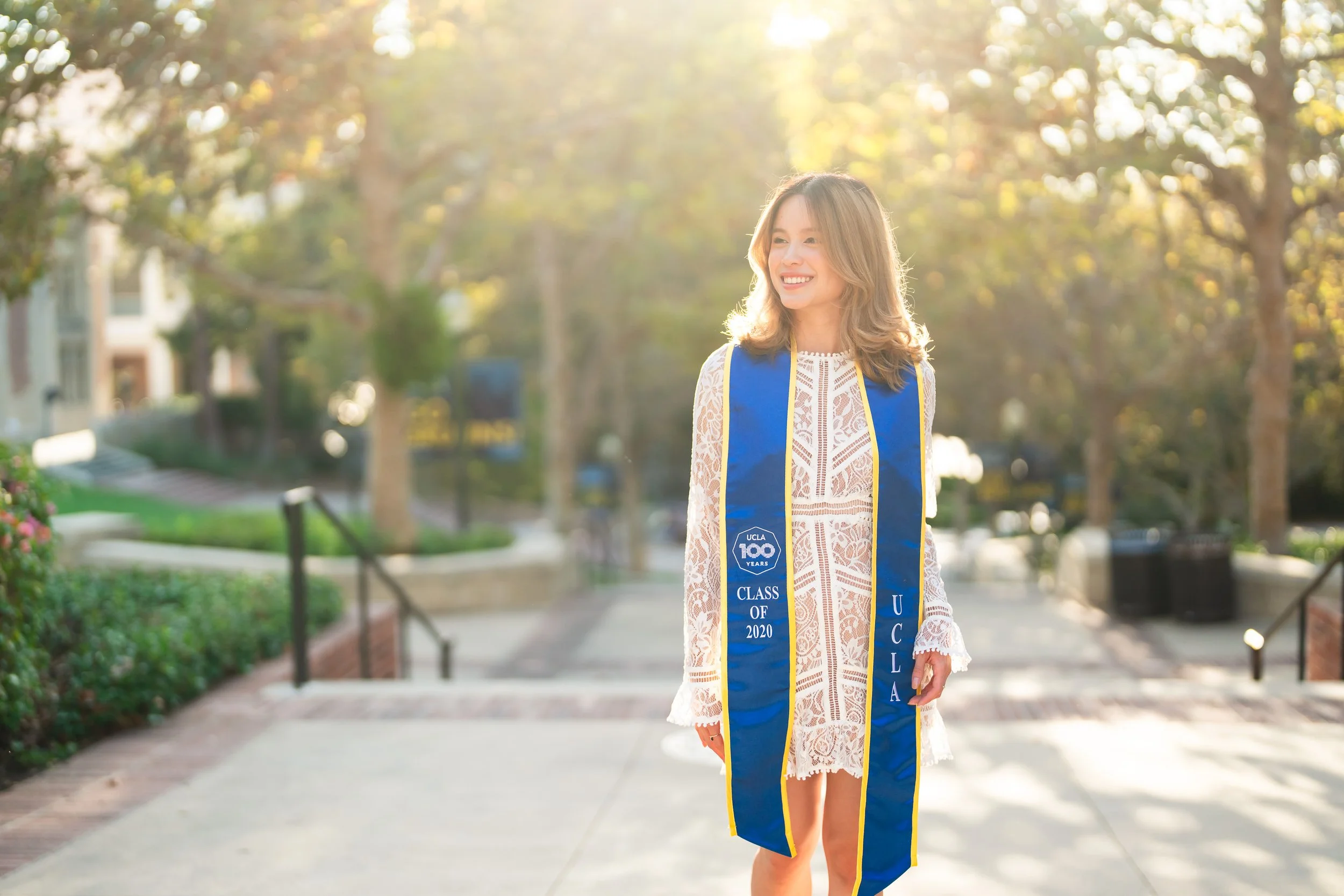 UCLA Graduation portrait at sunset