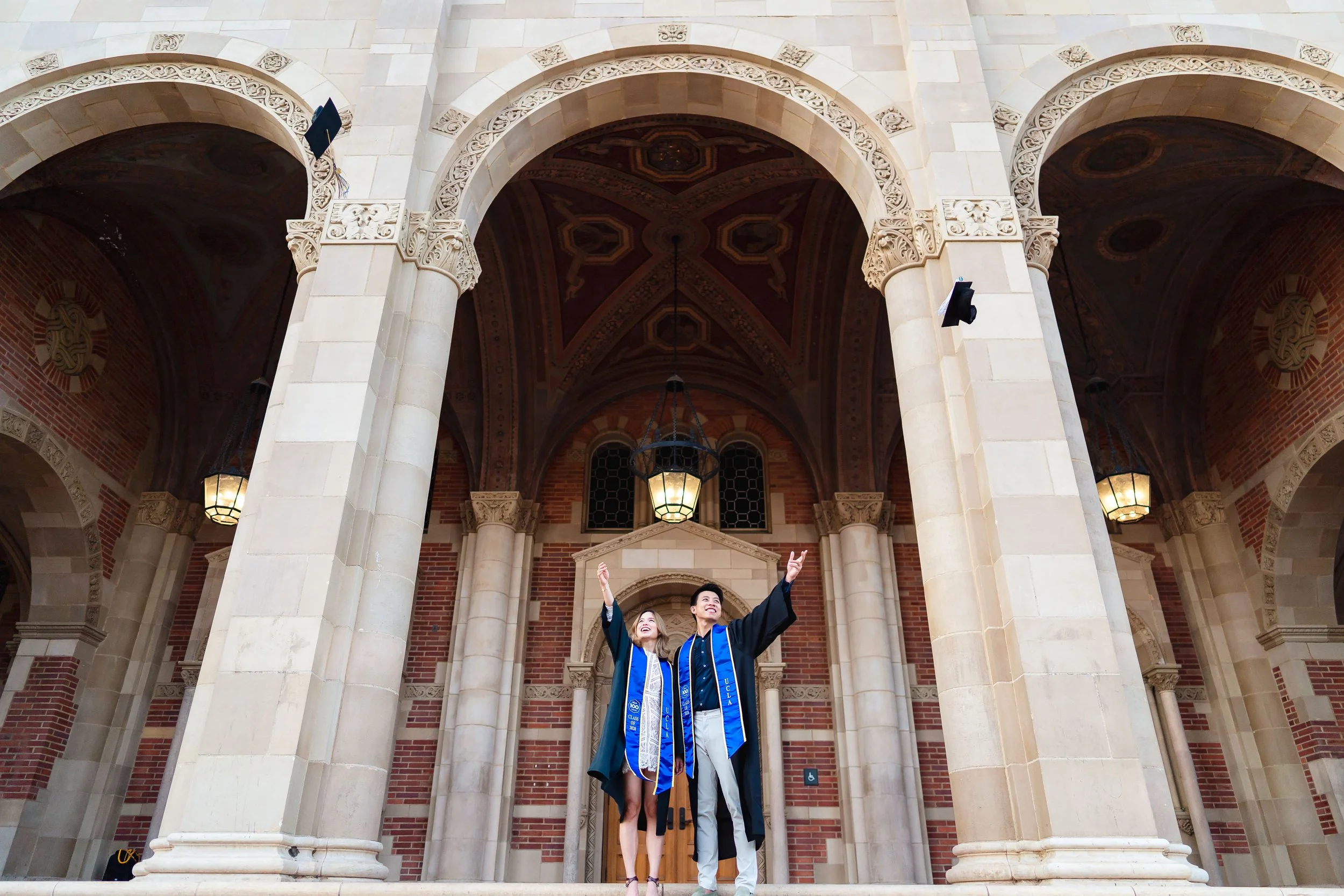 UCLA Graduation portrait at sunset
