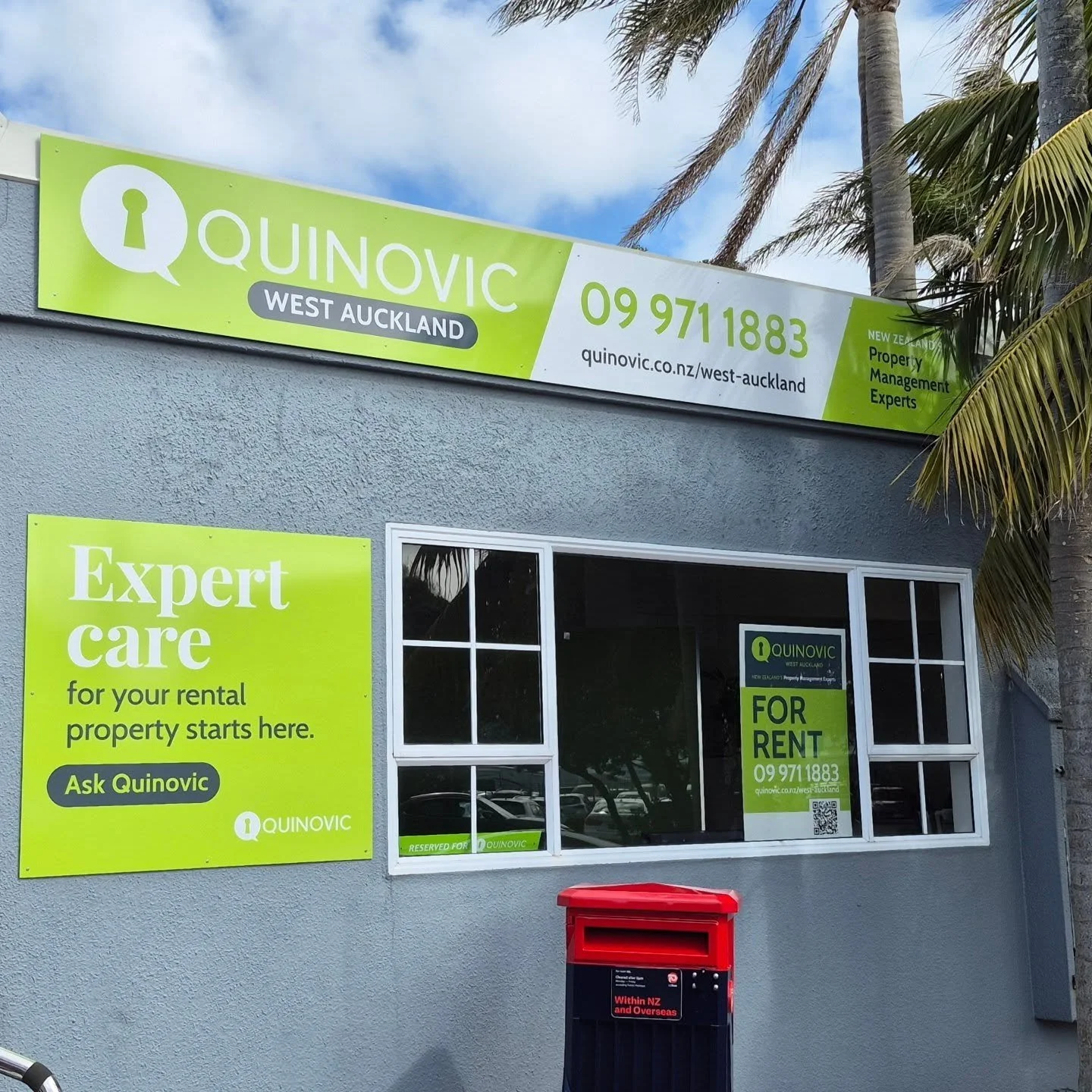 Building signage for Quinovic West Harbour 
#signage #sign #signshop #acm #advertising #design #graphics #decals #signboard #digitalprint #aucklandnz