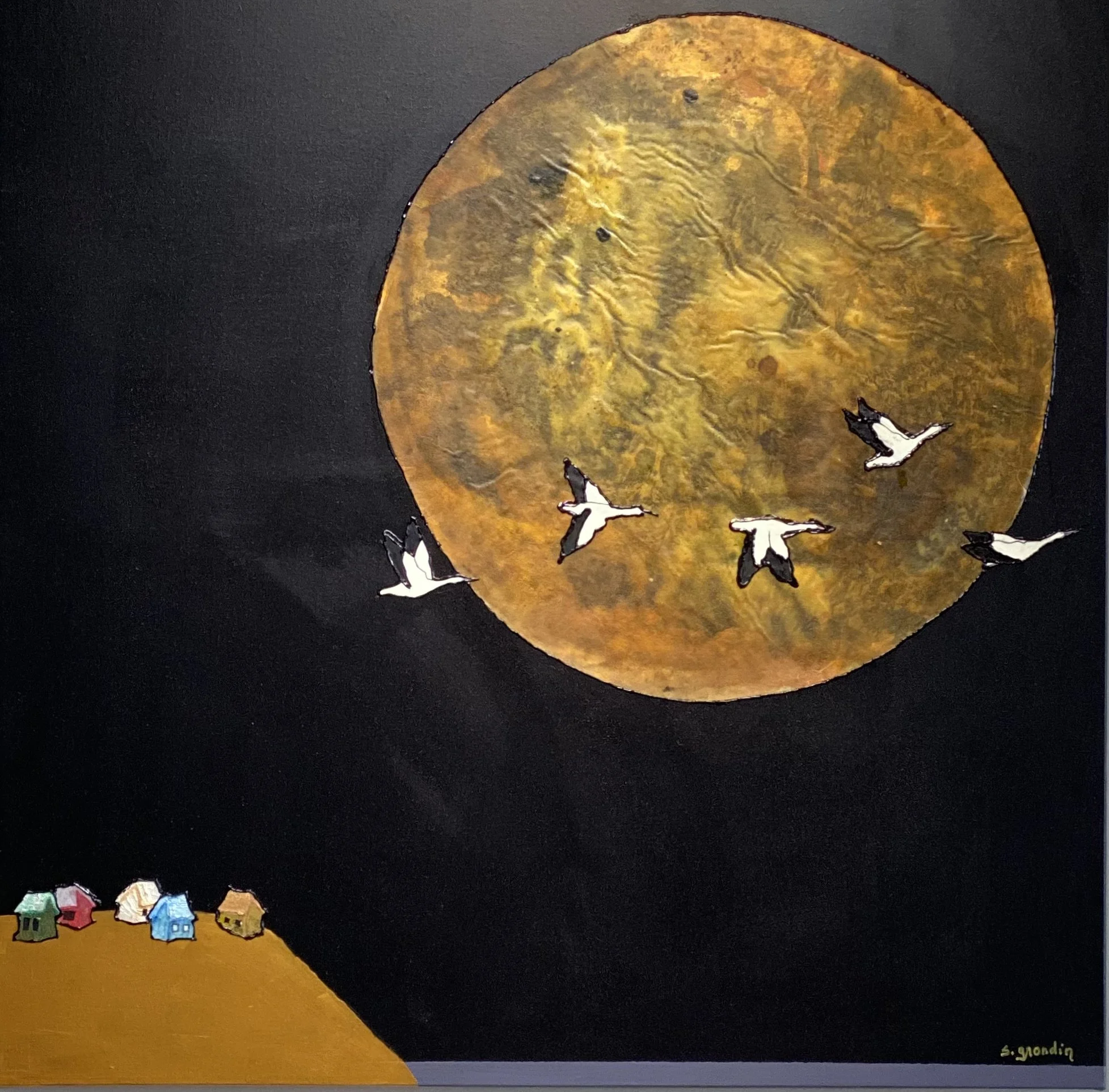 Départ ou retour (1) 30x30po