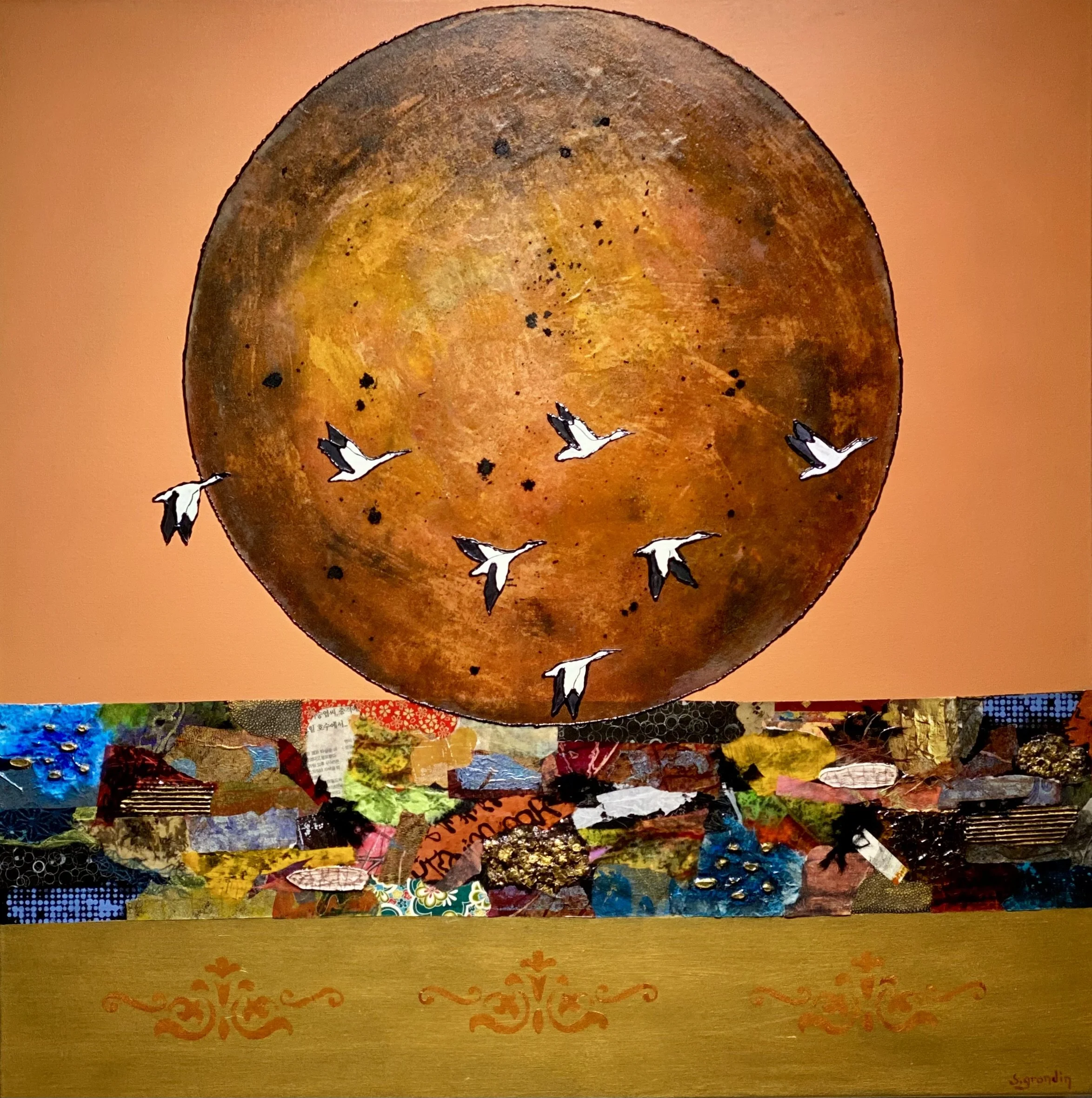 Sélénologie (17) 36x36po